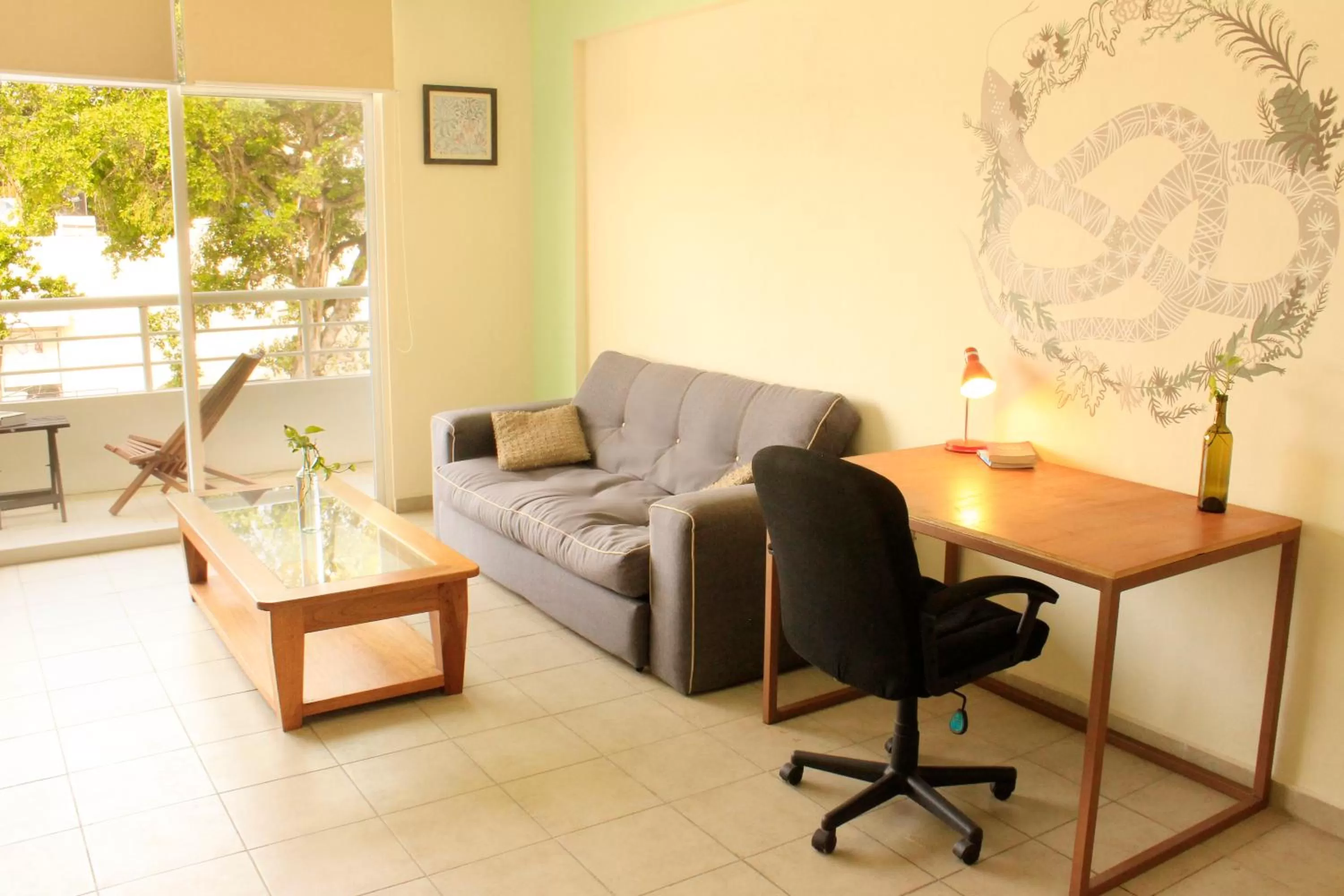 Photo of the whole room, Seating Area in La Palmita Budget Boutique Hotel