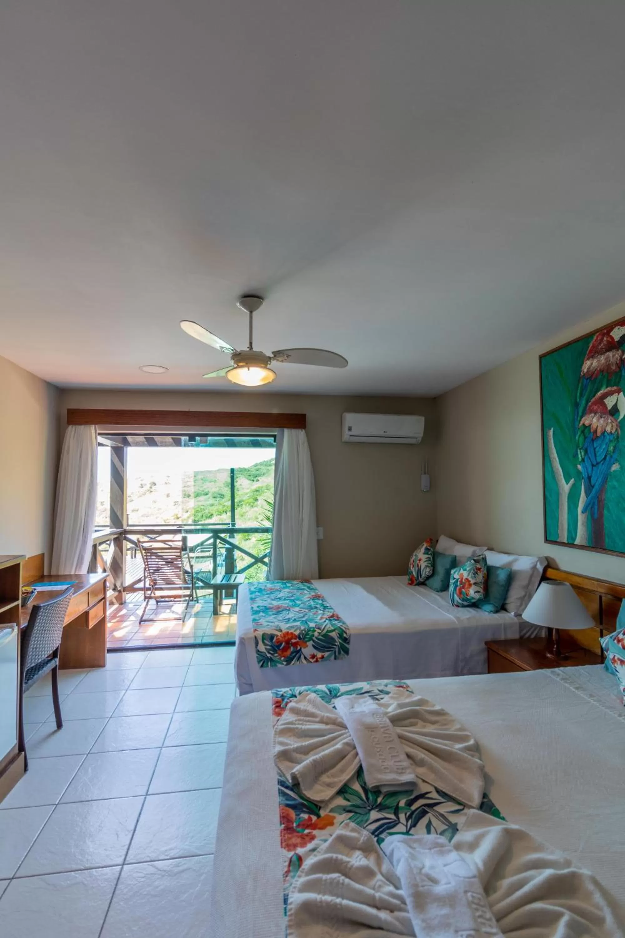 Bed in Hotel Pousada Brava Club