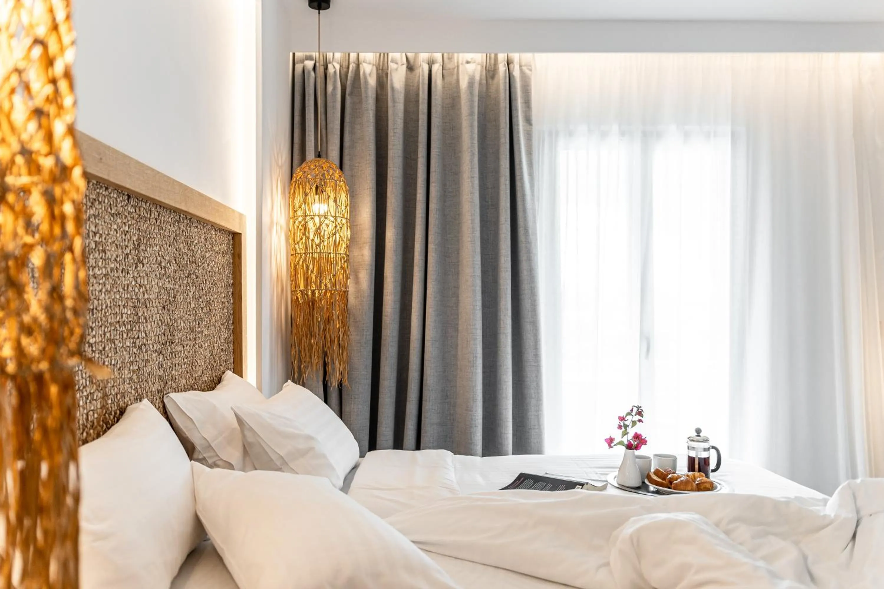 Bed in Naxos Resort Beach Hotel