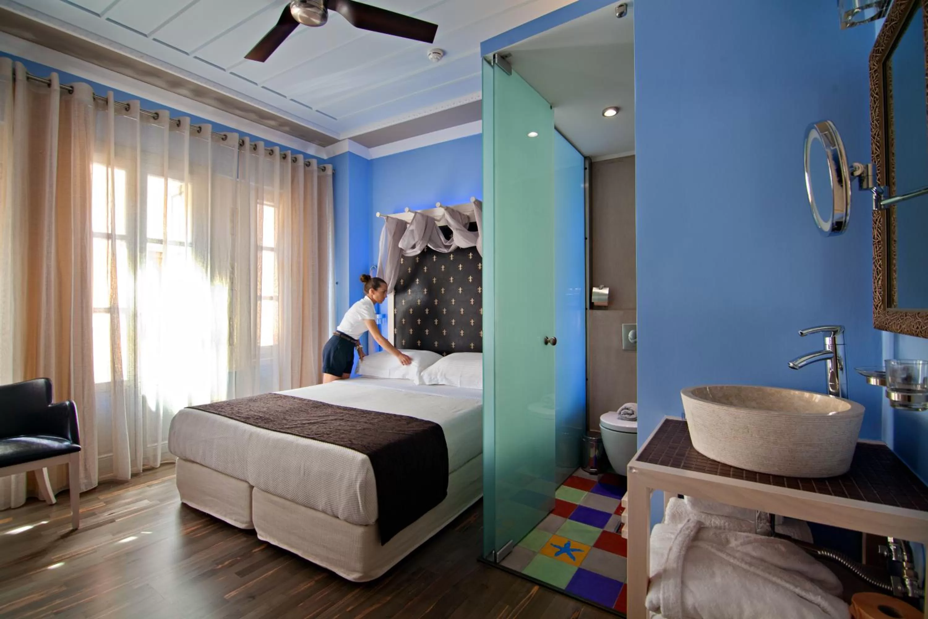 Photo of the whole room, Bed in Elia Fatma Boutique Hotel