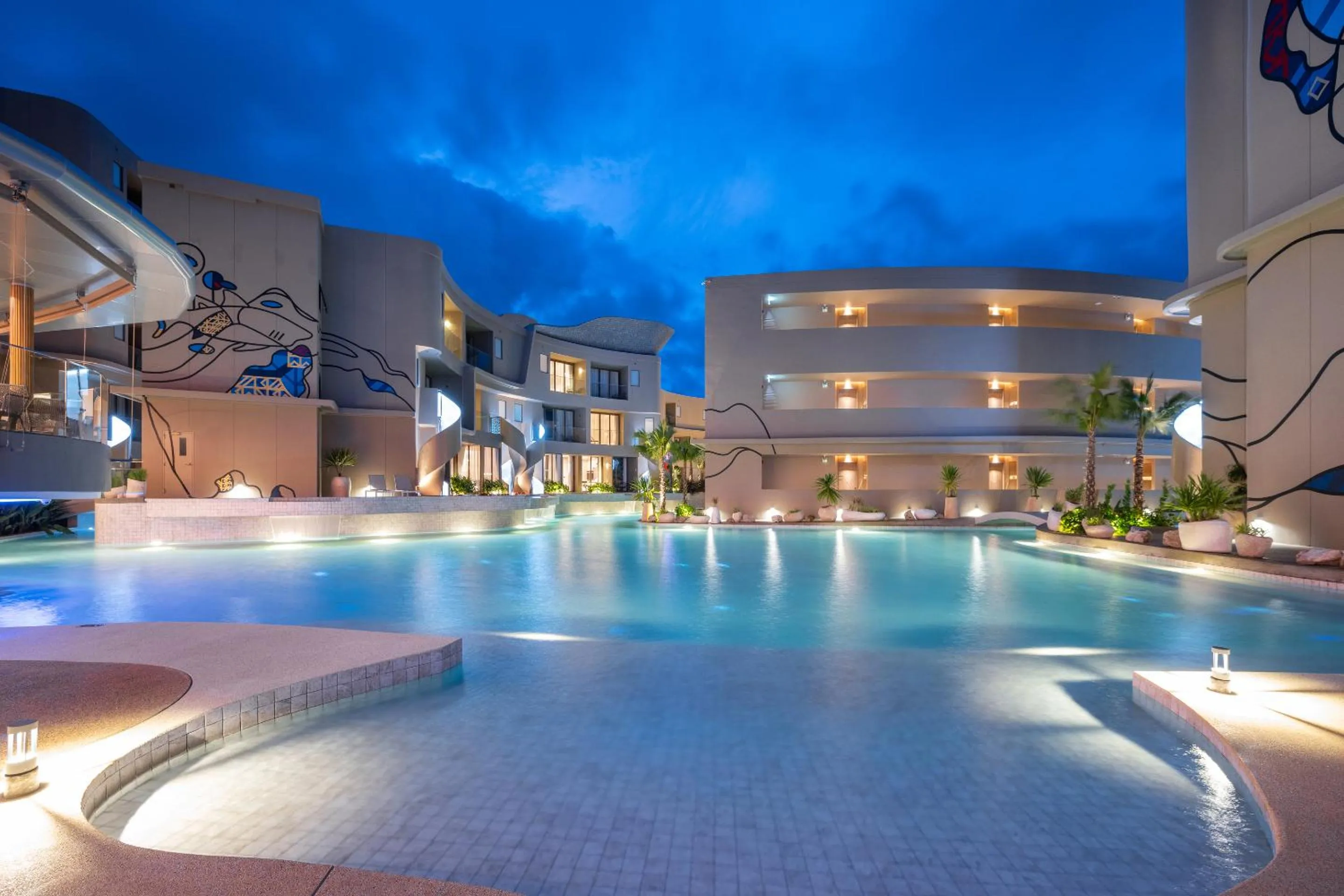 Pool view in Metadee Concept Hotel