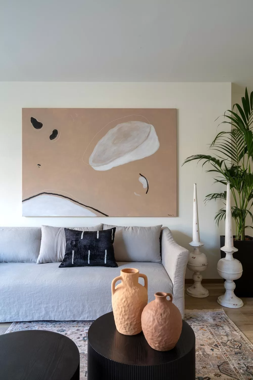 Living room in Athens Woo Suites