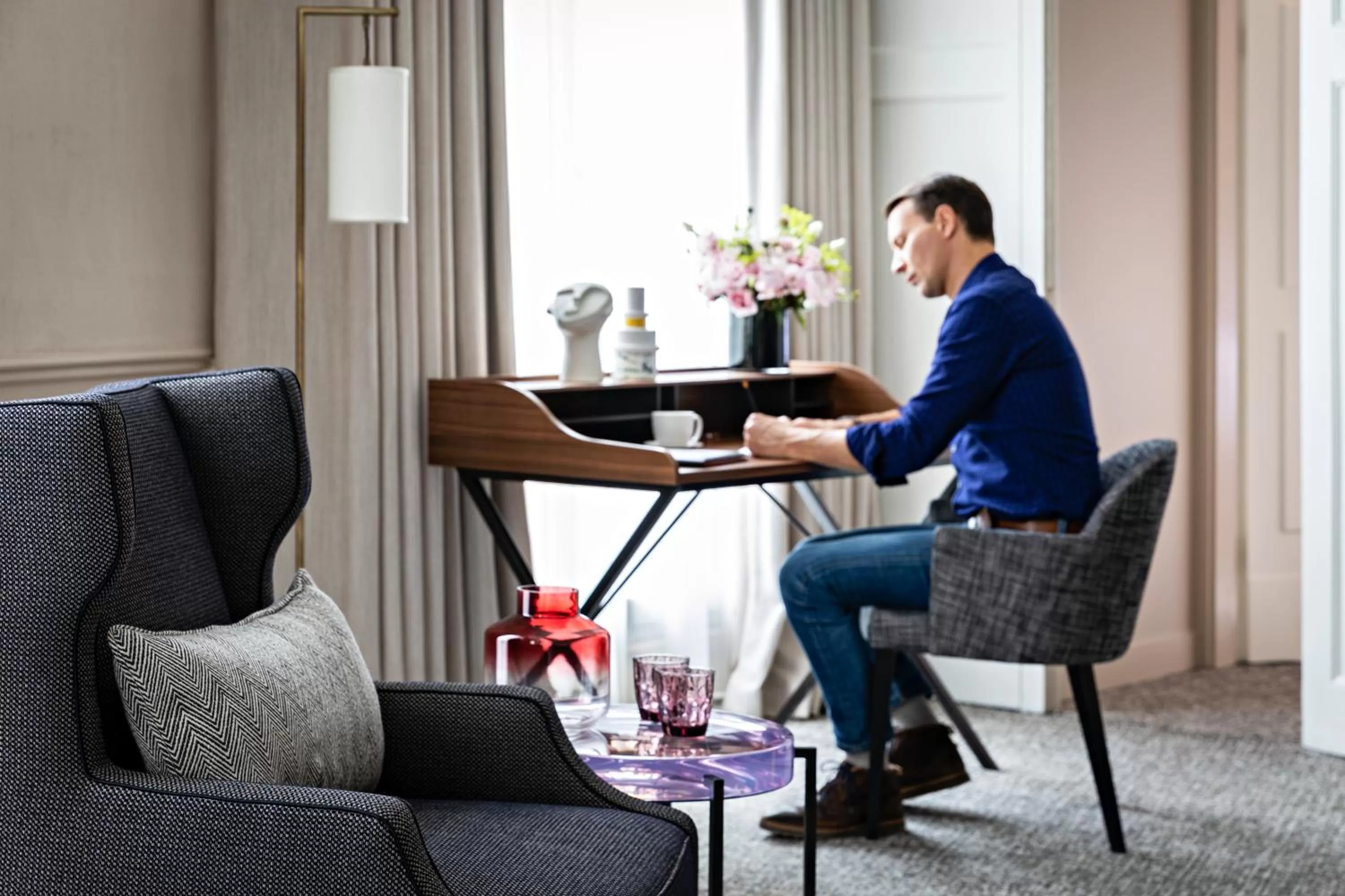 Living room in Sofitel Le Scribe Paris Opera