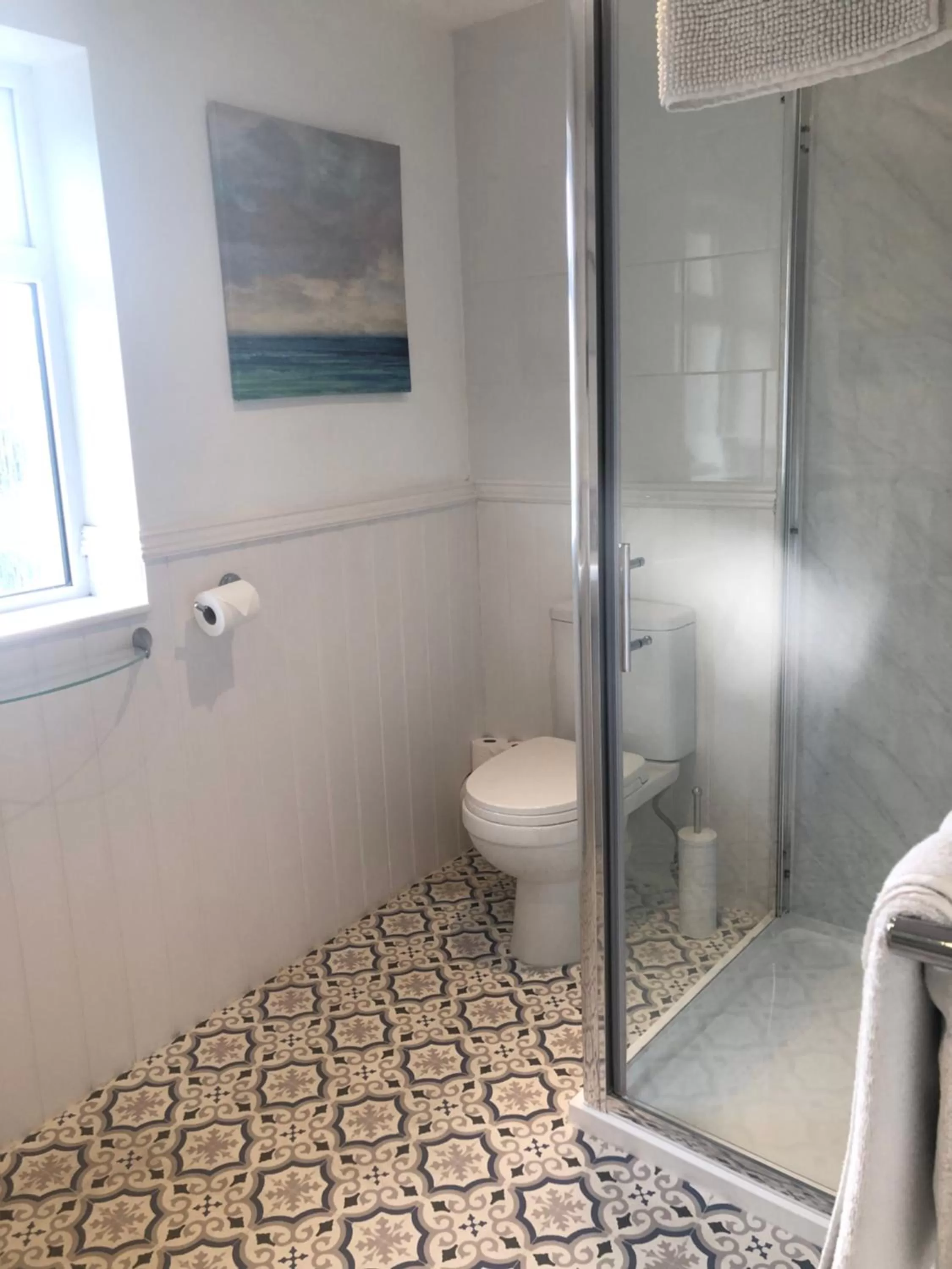 Shower in Websters Bed & Breakfast