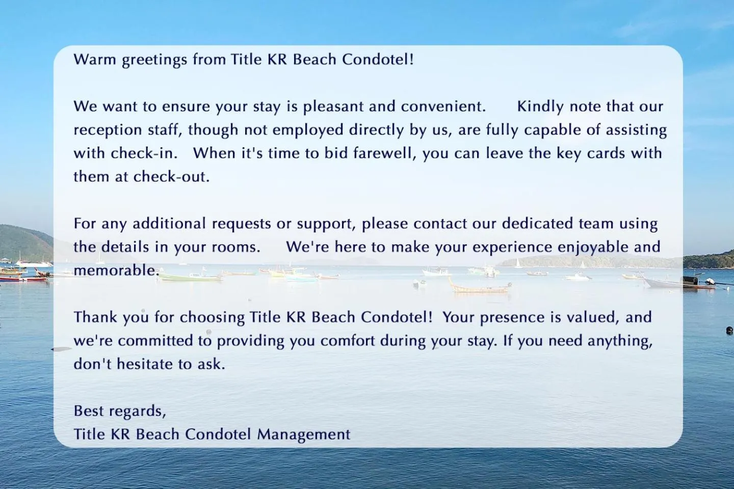 Property building in The Title KR Beach Condotel Rawai Beach