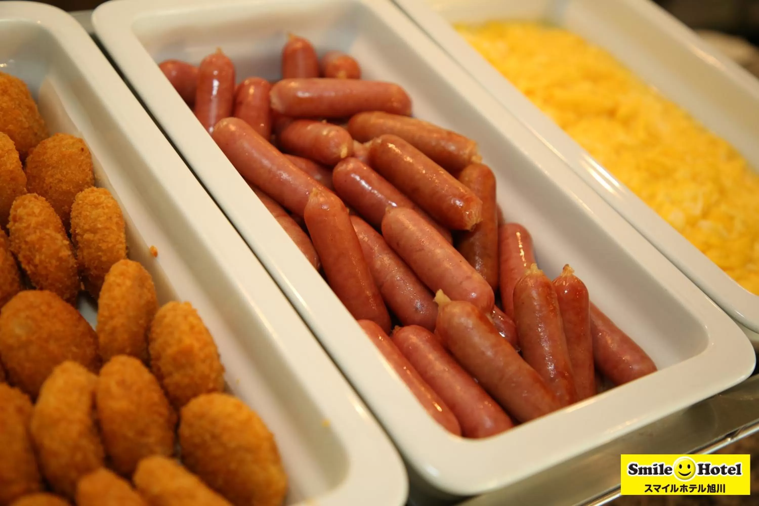 Buffet breakfast in Smile Hotel Asahikawa