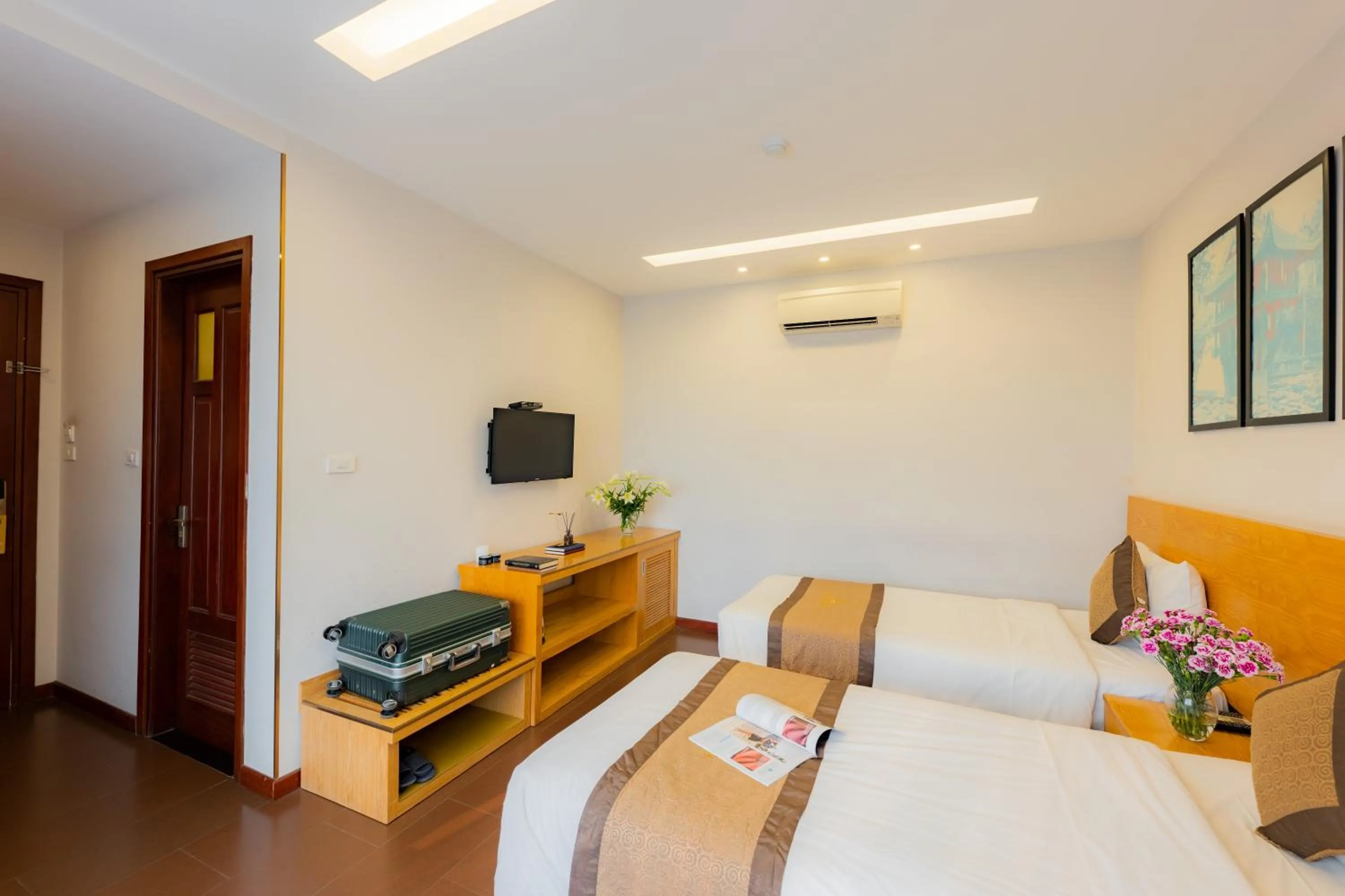 Bed in Riverside Hanoi Hotel