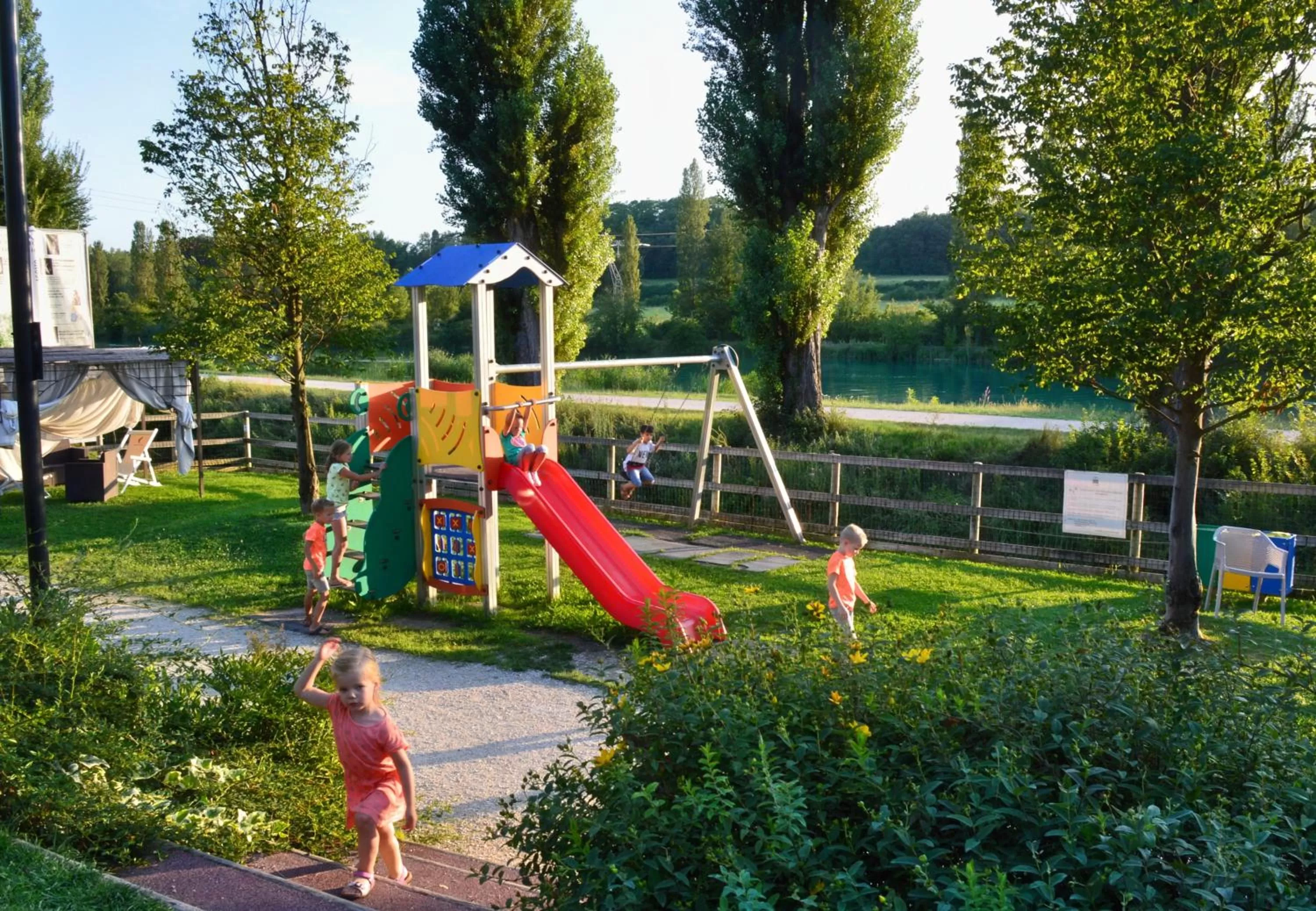 Children play ground in Borgo Stazione Bike Inn