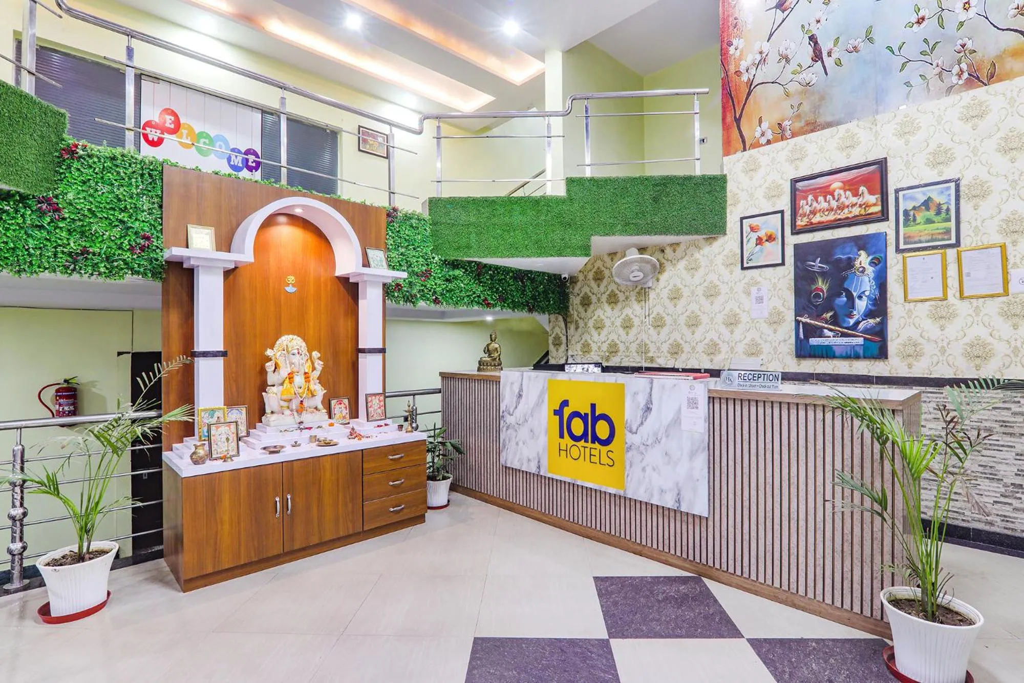 Lobby or reception in FabHotel Astor