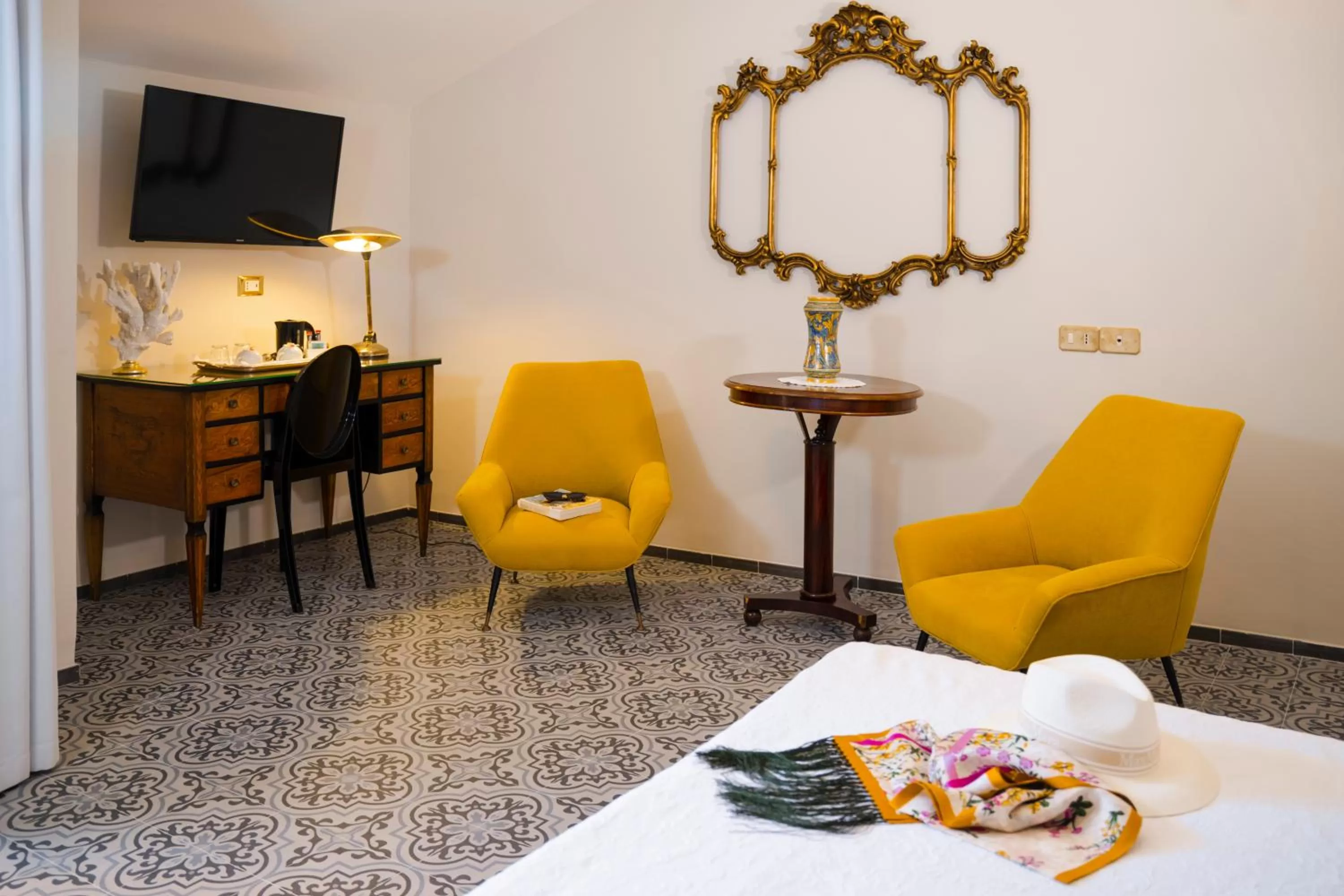 Living room in Hotel Villa Taormina