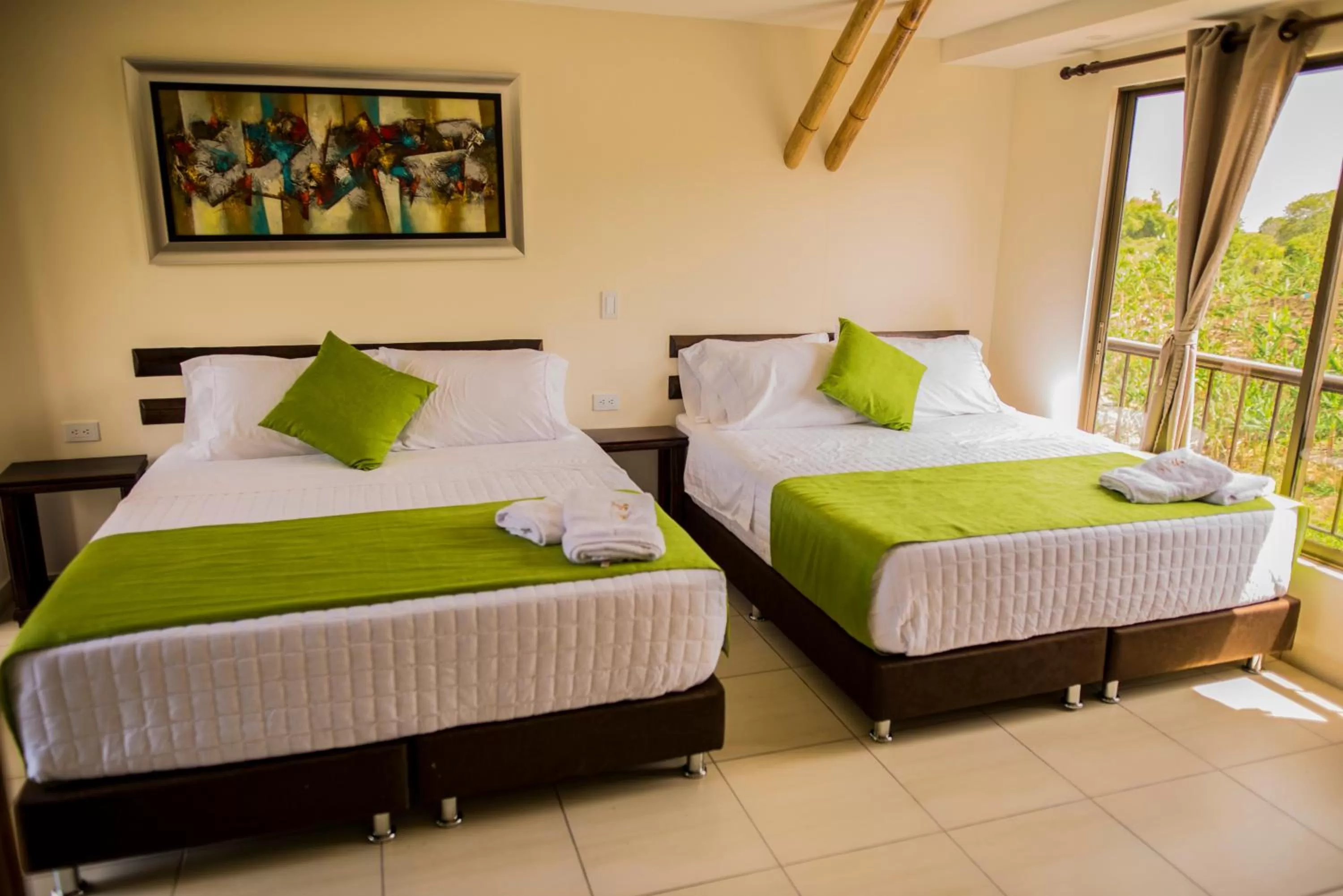 Bed in La Victoria Hotel Campestre