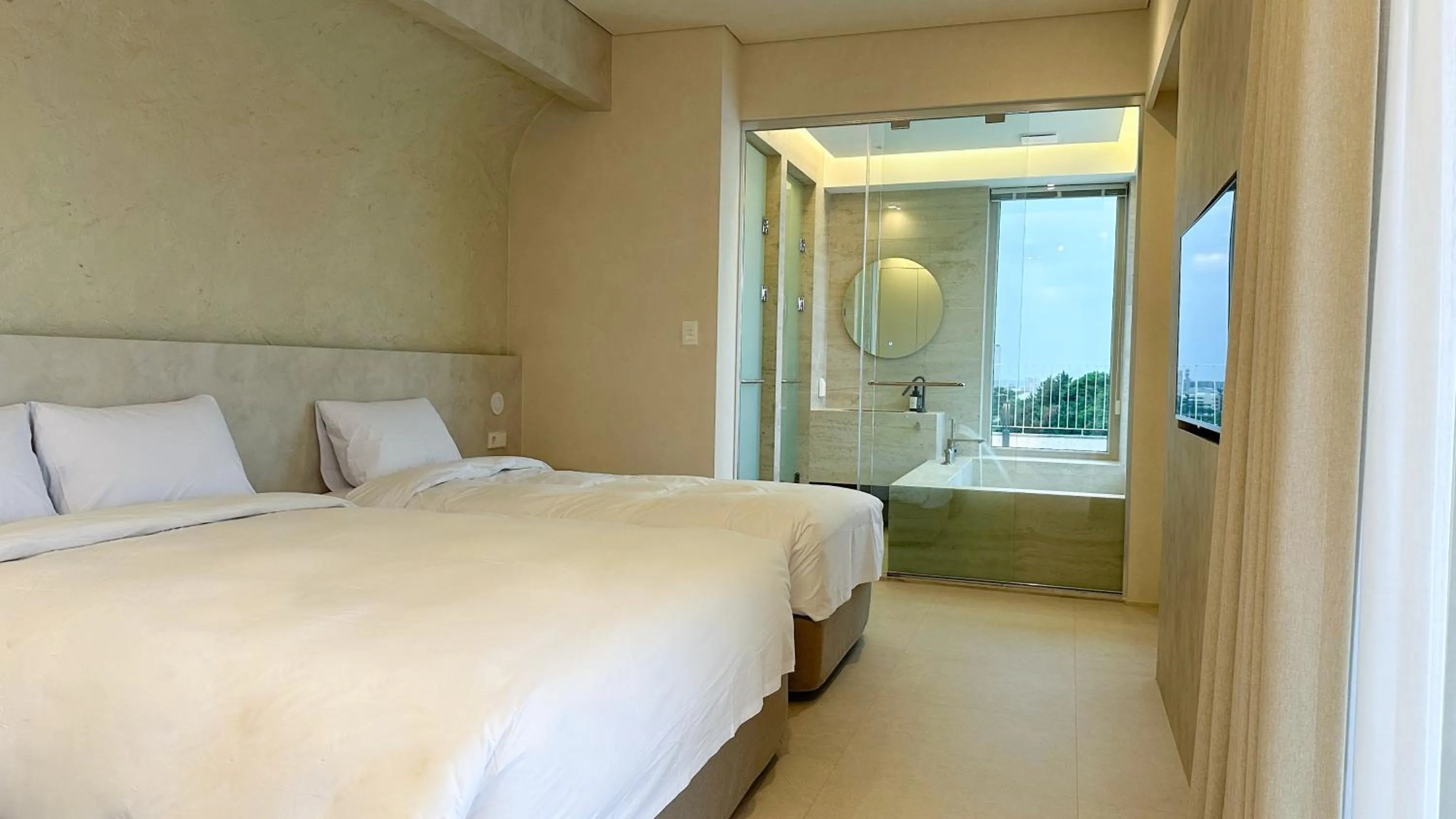 Bed in Y Resort Jeju