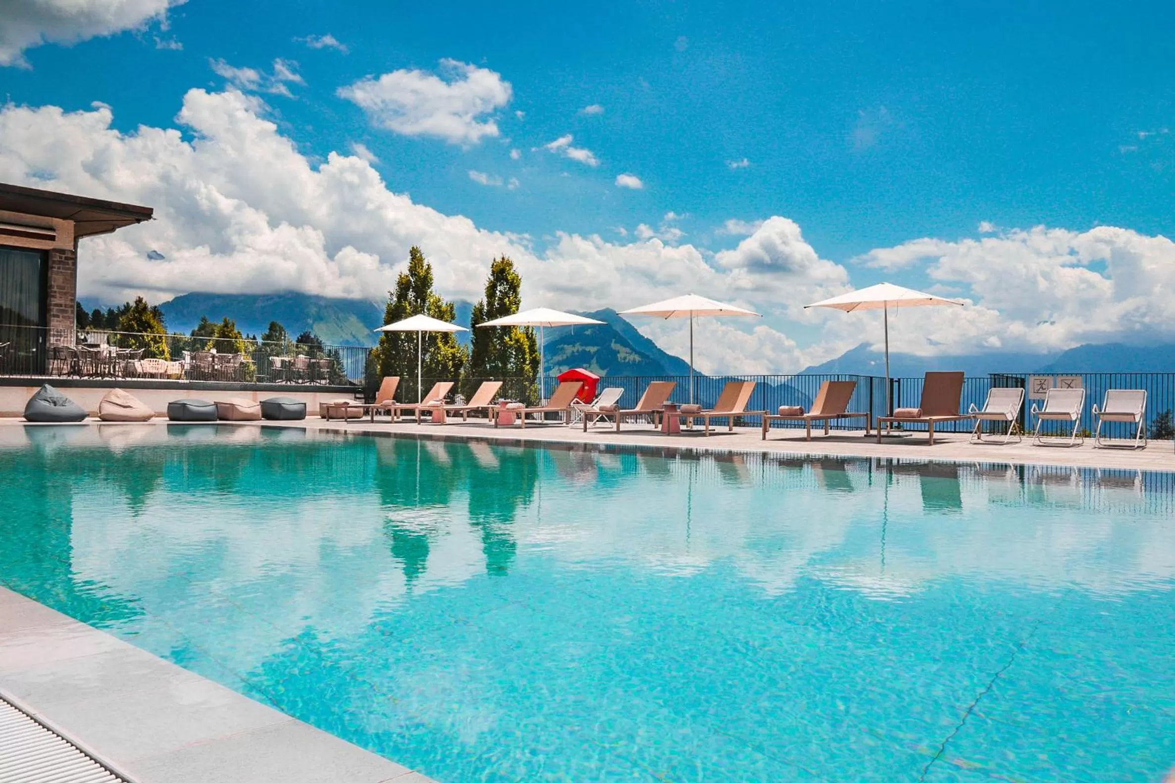 Swimming pool in Villars Palace