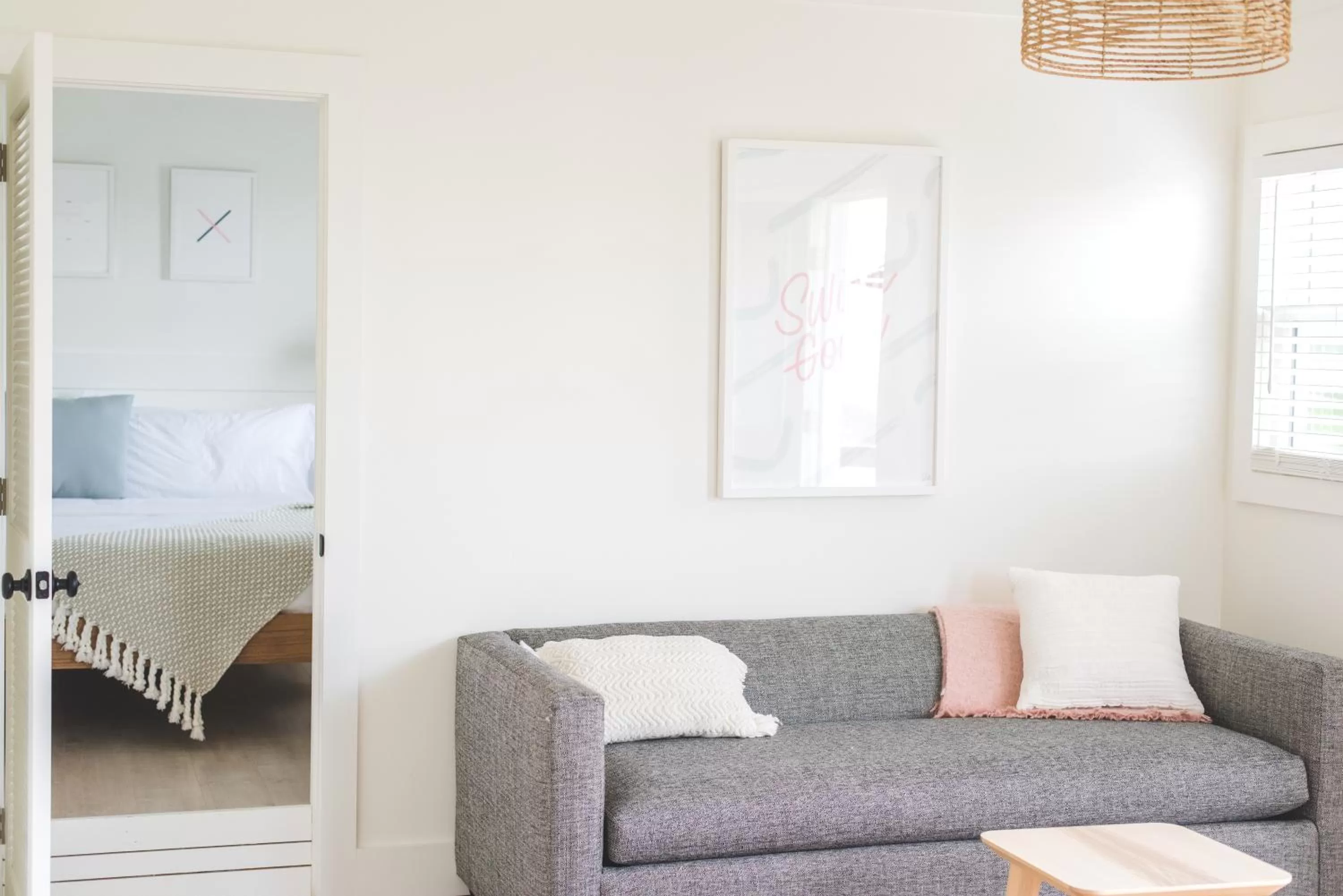 Living room in Breakers Montauk