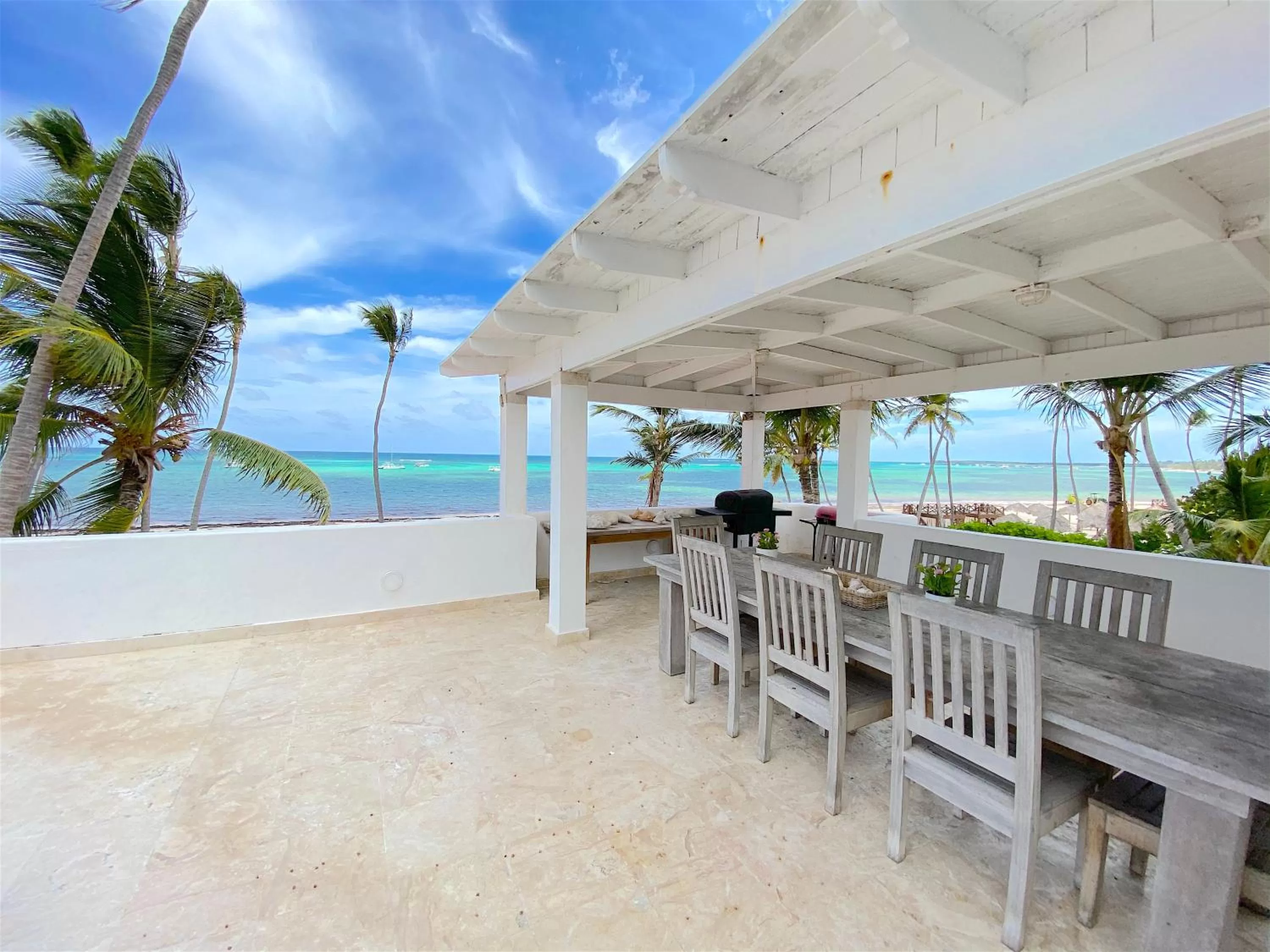 Balcony/Terrace, Restaurant/Places to Eat in TROPICAL VILLAGE playa LOS CORALES