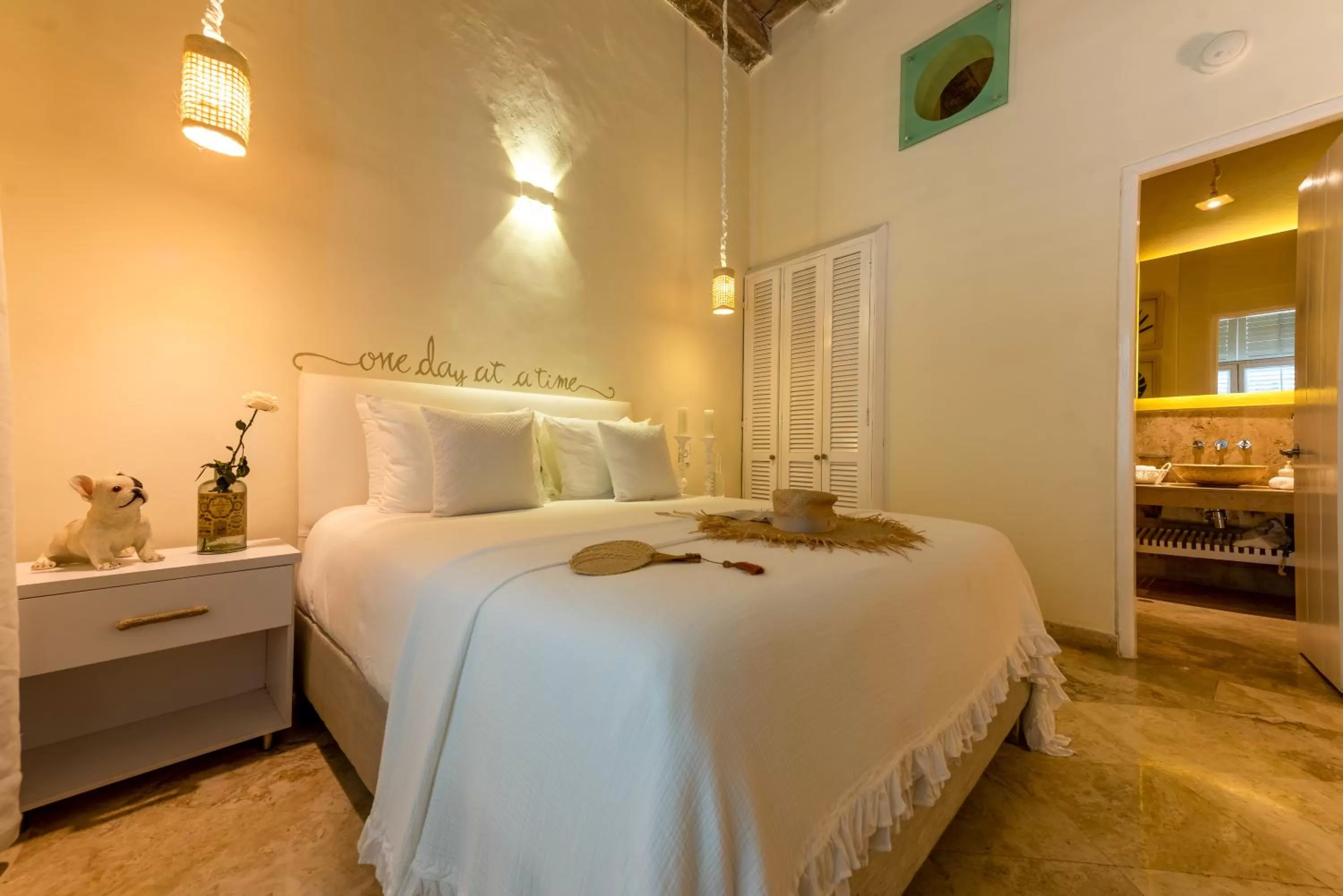 Bed in Casa Diluca Cartagena Hotel Boutique