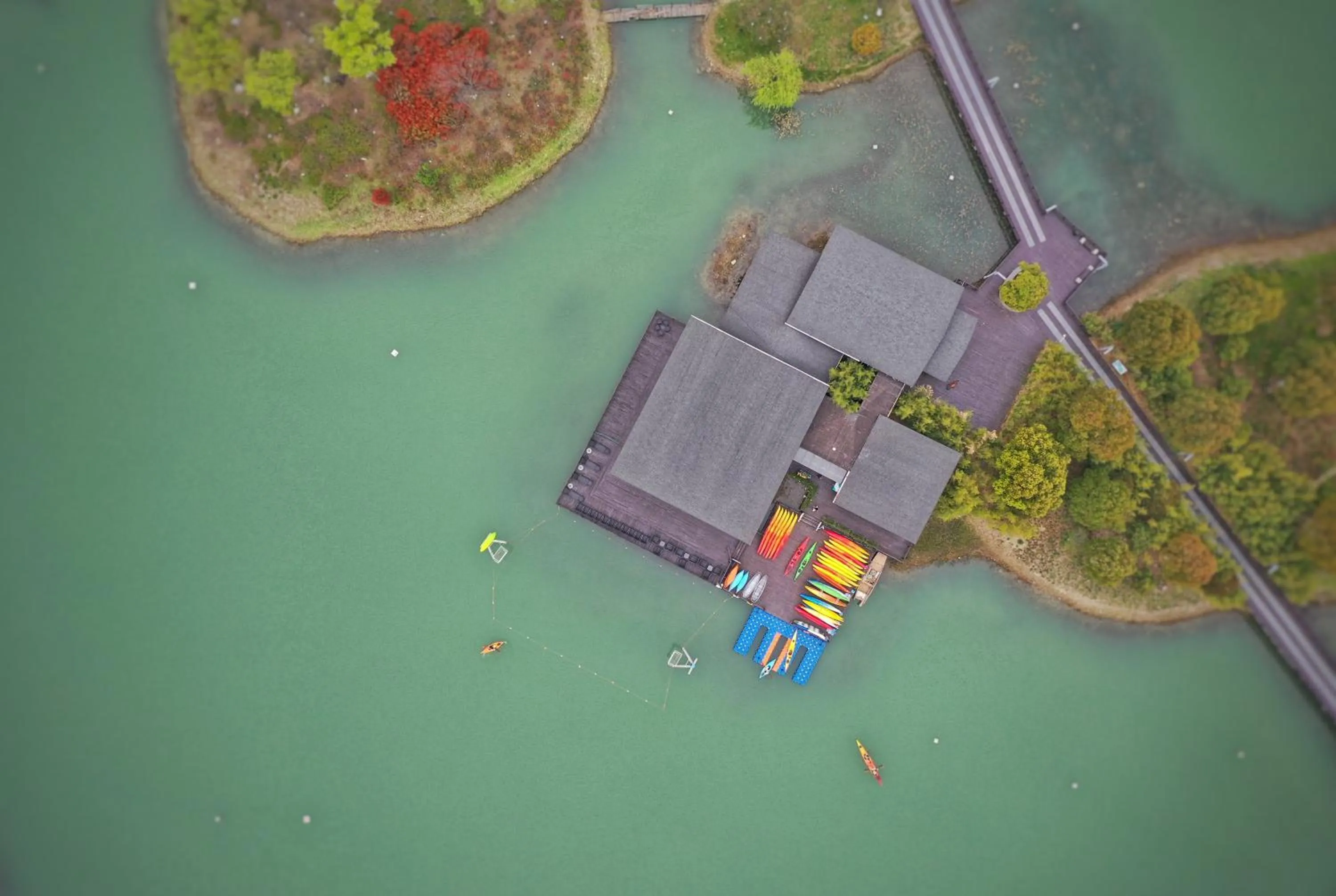 Bird's eye view in Fairmont Yangcheng Lake