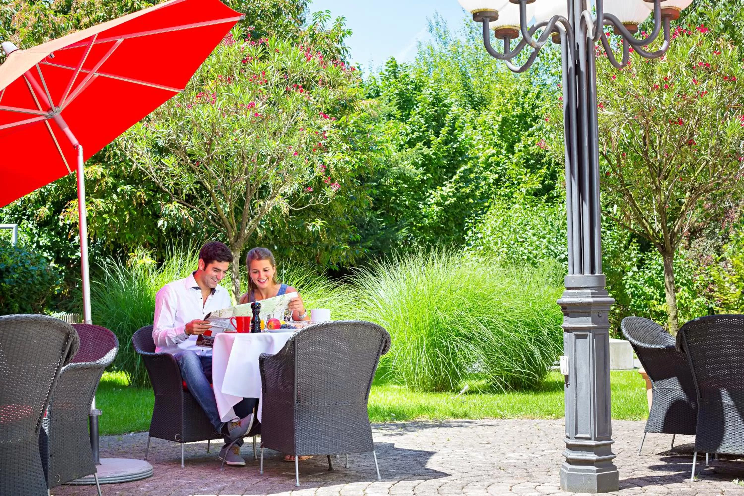 Patio in Hotel Wartmann am Bahnhof