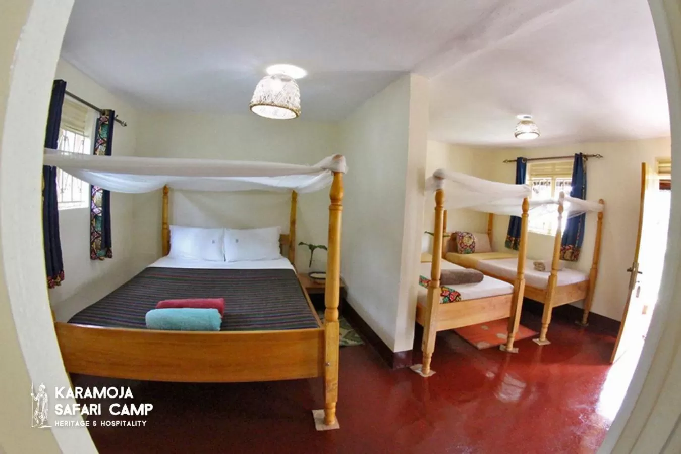 Bed in Kara-Tunga Safari Camp