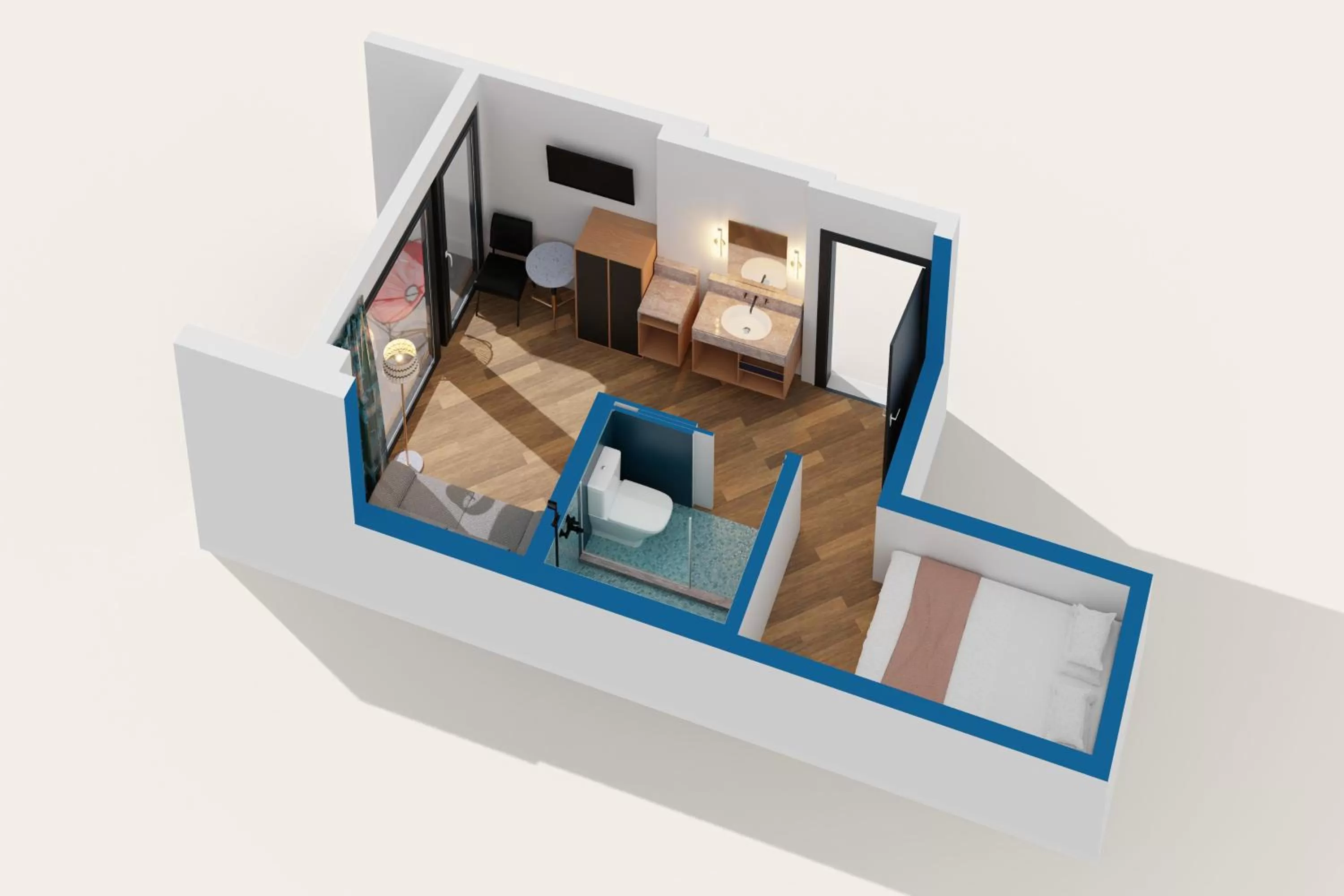 Bedroom in The Hotel Castro San Francisco