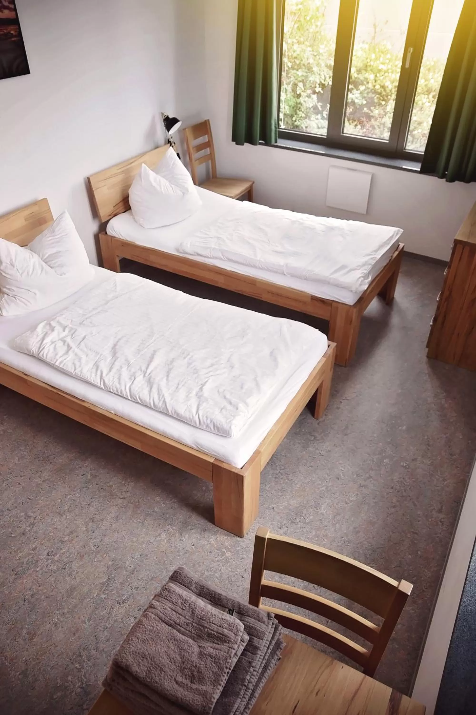 Bed in Hotel Garni Fischerfleck in Ismaning near Munich