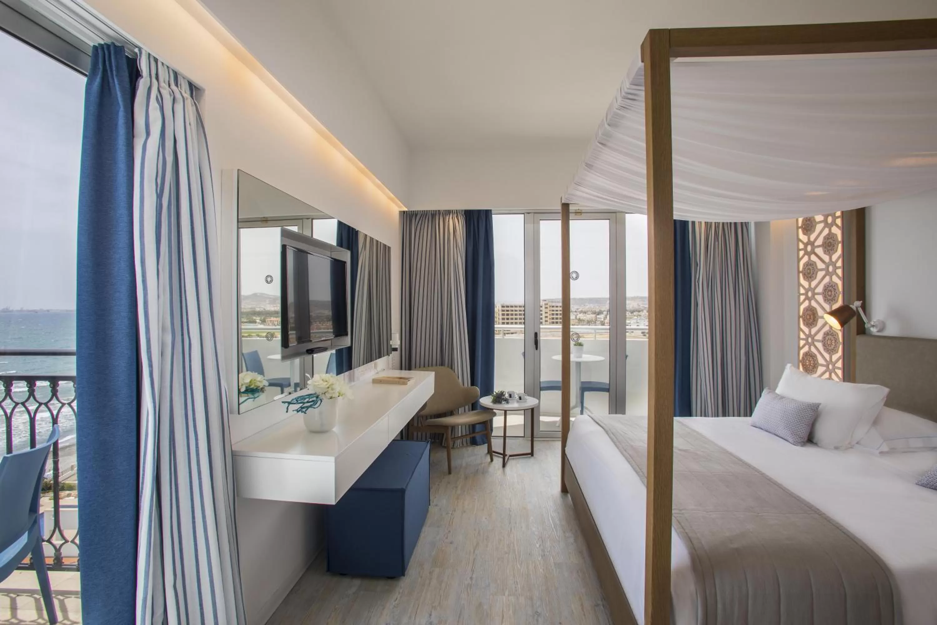 Superior Double Room with Front Sea View - single occupancy in Lordos Beach Hotel & Spa