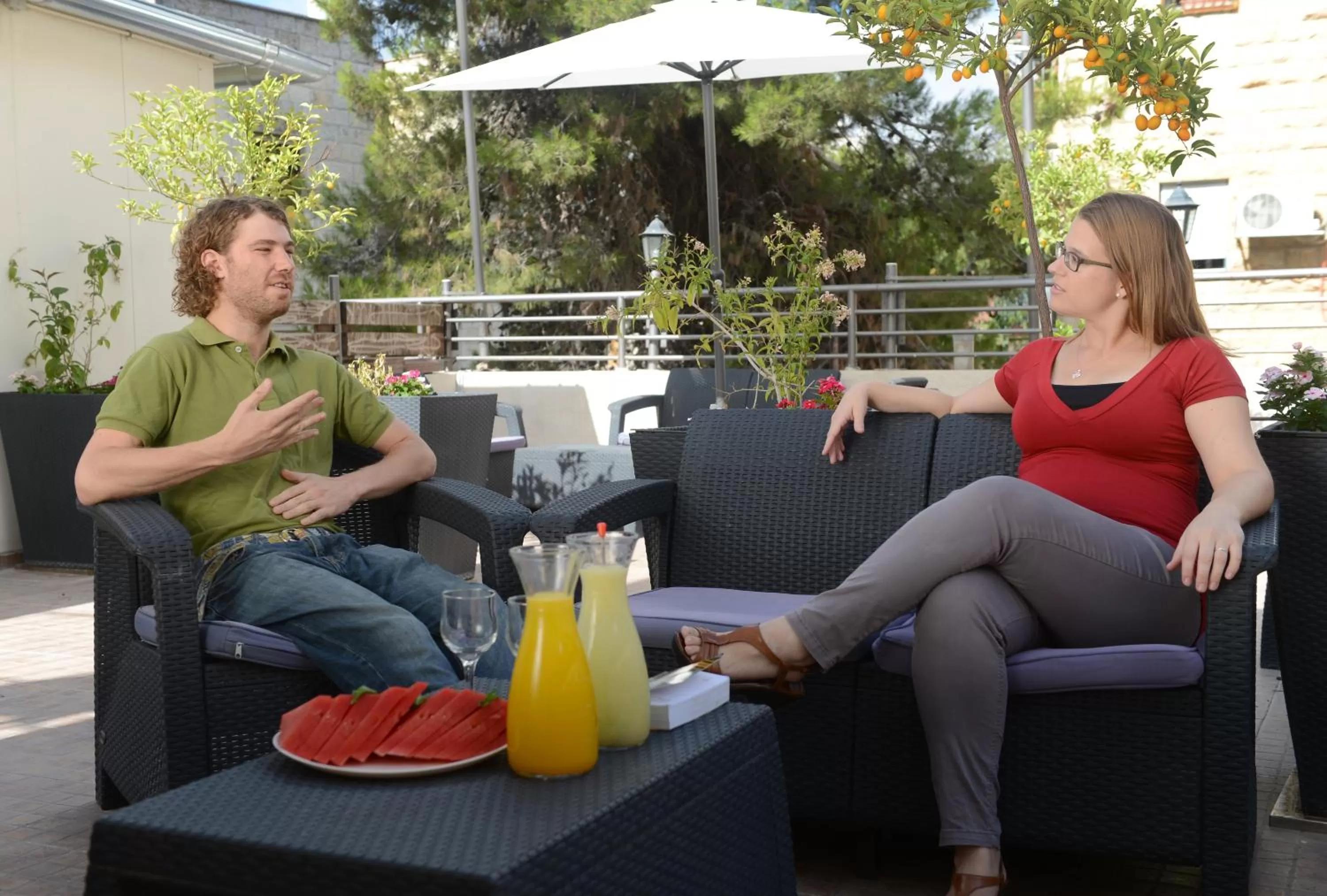 People in A Little House In Rechavia