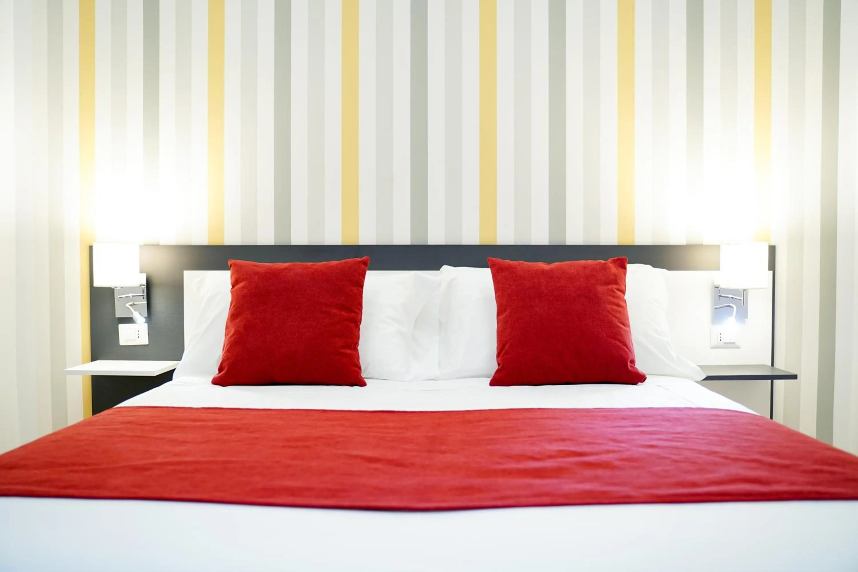 Bed in Hotel Cimarosa