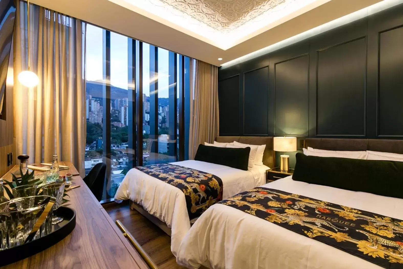 Deluxe Room with Two Double Beds - High Floor in Hotel Marquee Medellín Deluxe Room with Two Double Beds - High Floor in Hotel Marquee Medellín