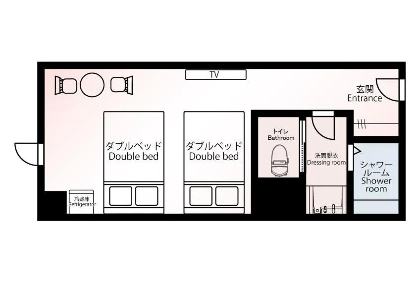 Photo of the whole room in Chiyokura HOTEL SHUKU Nagoya