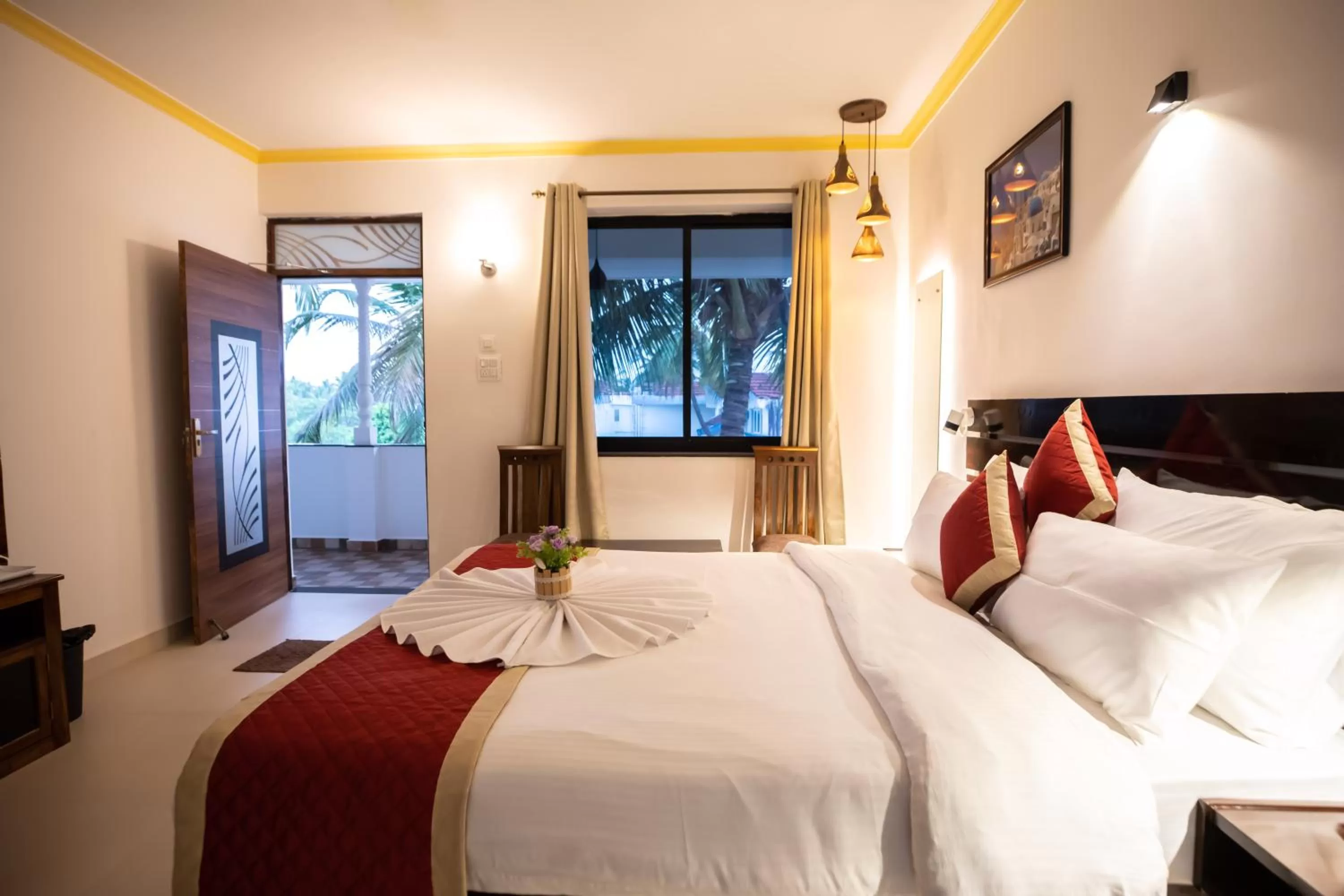 Bed in The Woodside Inn