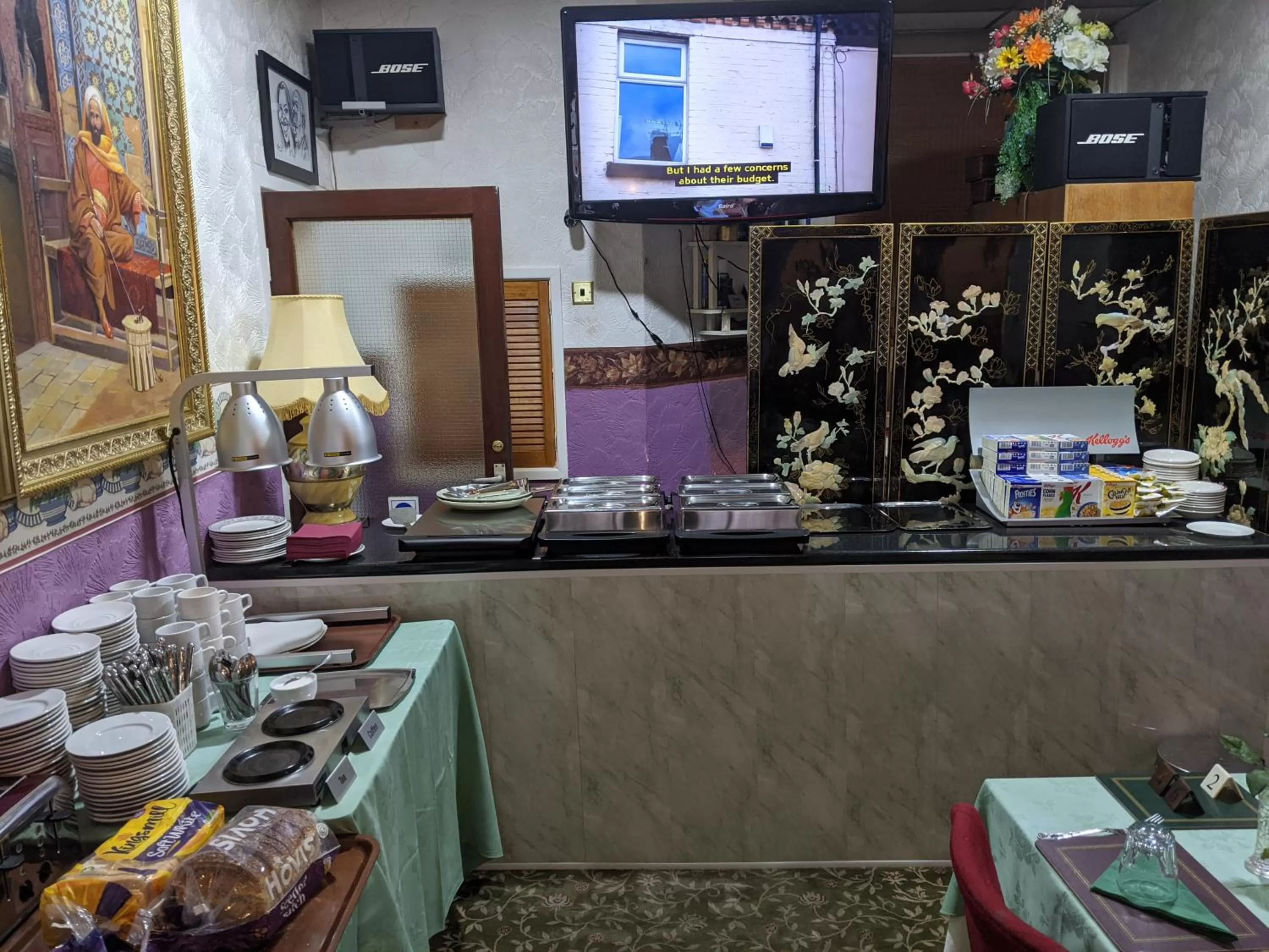 Buffet breakfast in The New Guilderoy Hotel