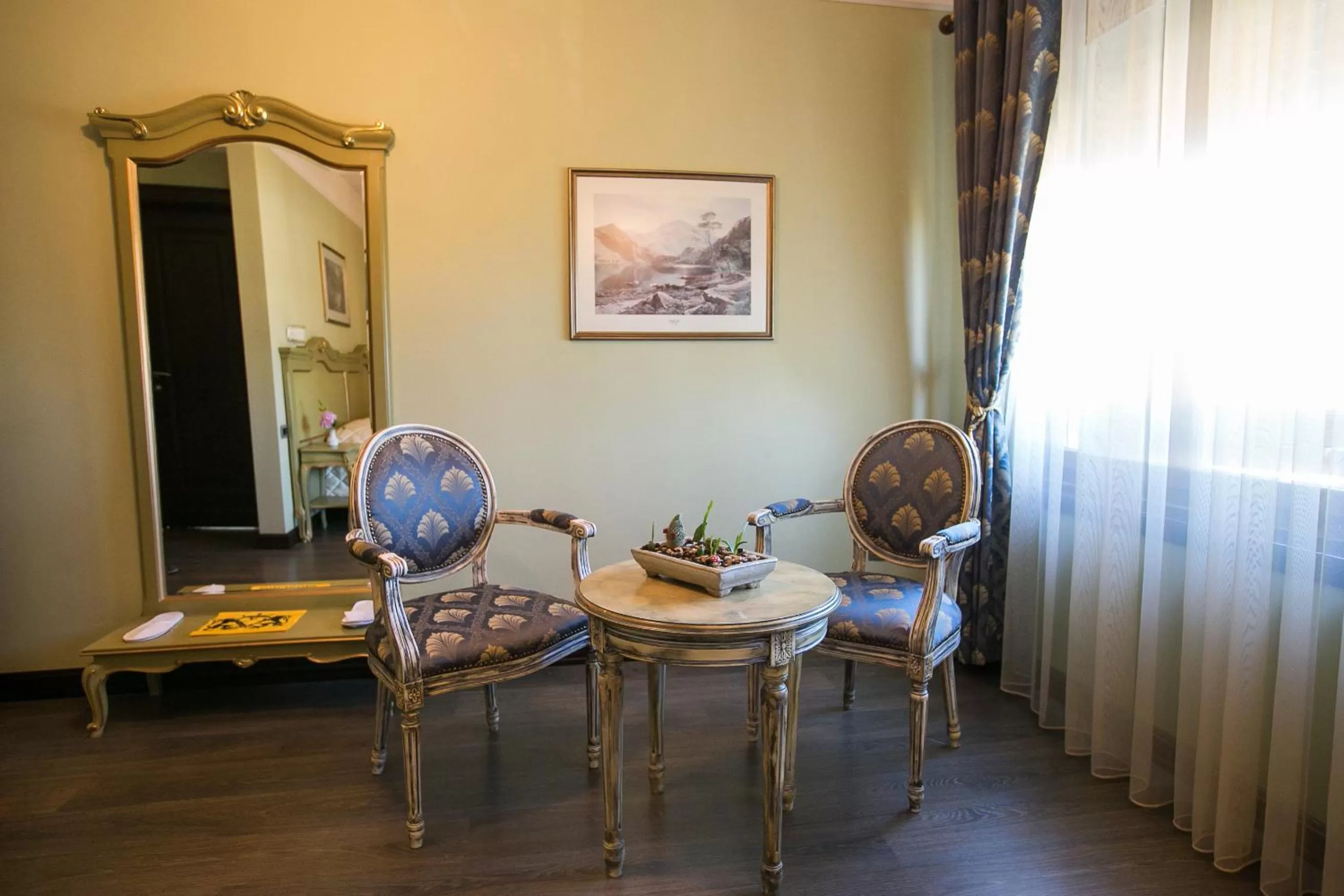 Decorative detail in Hotel Victoria Tirana