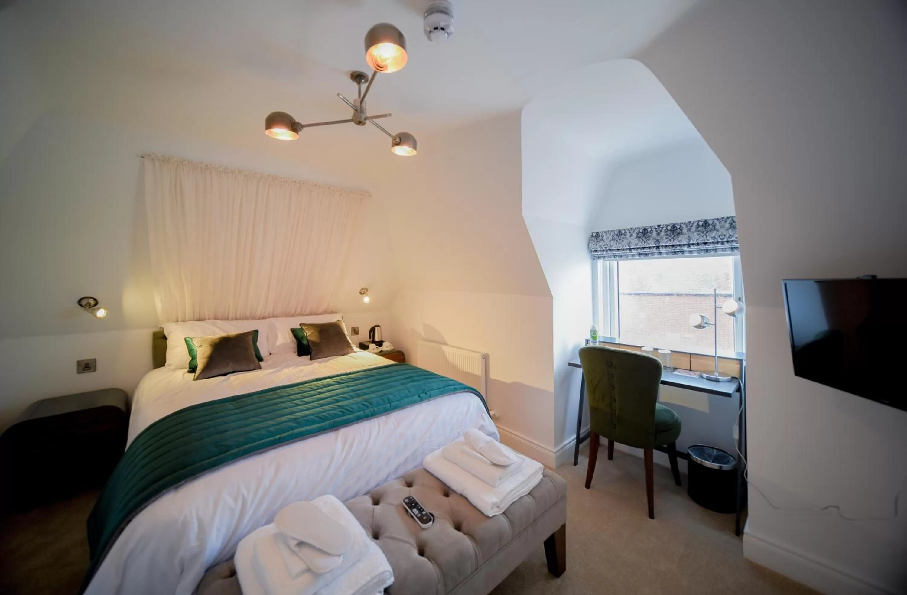 Bed in The Strand Hotel, the former residence of Oscar Wilde