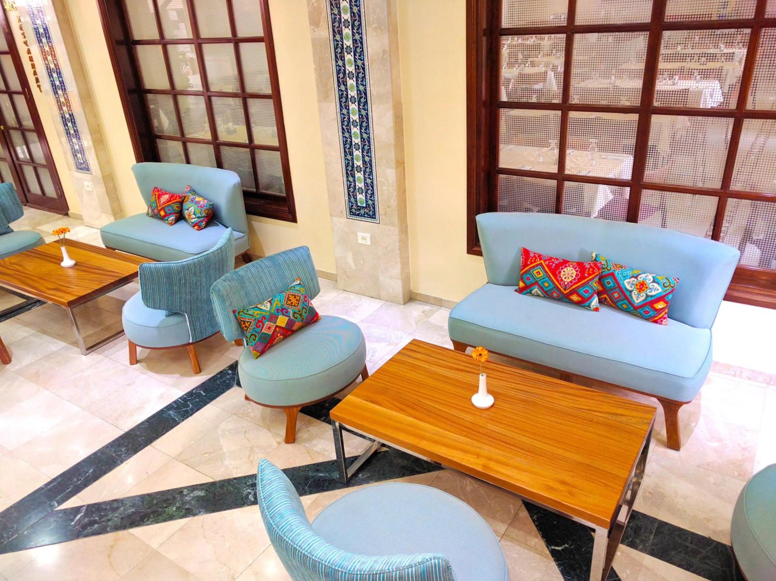 Lobby or reception in Holy Land Hotel