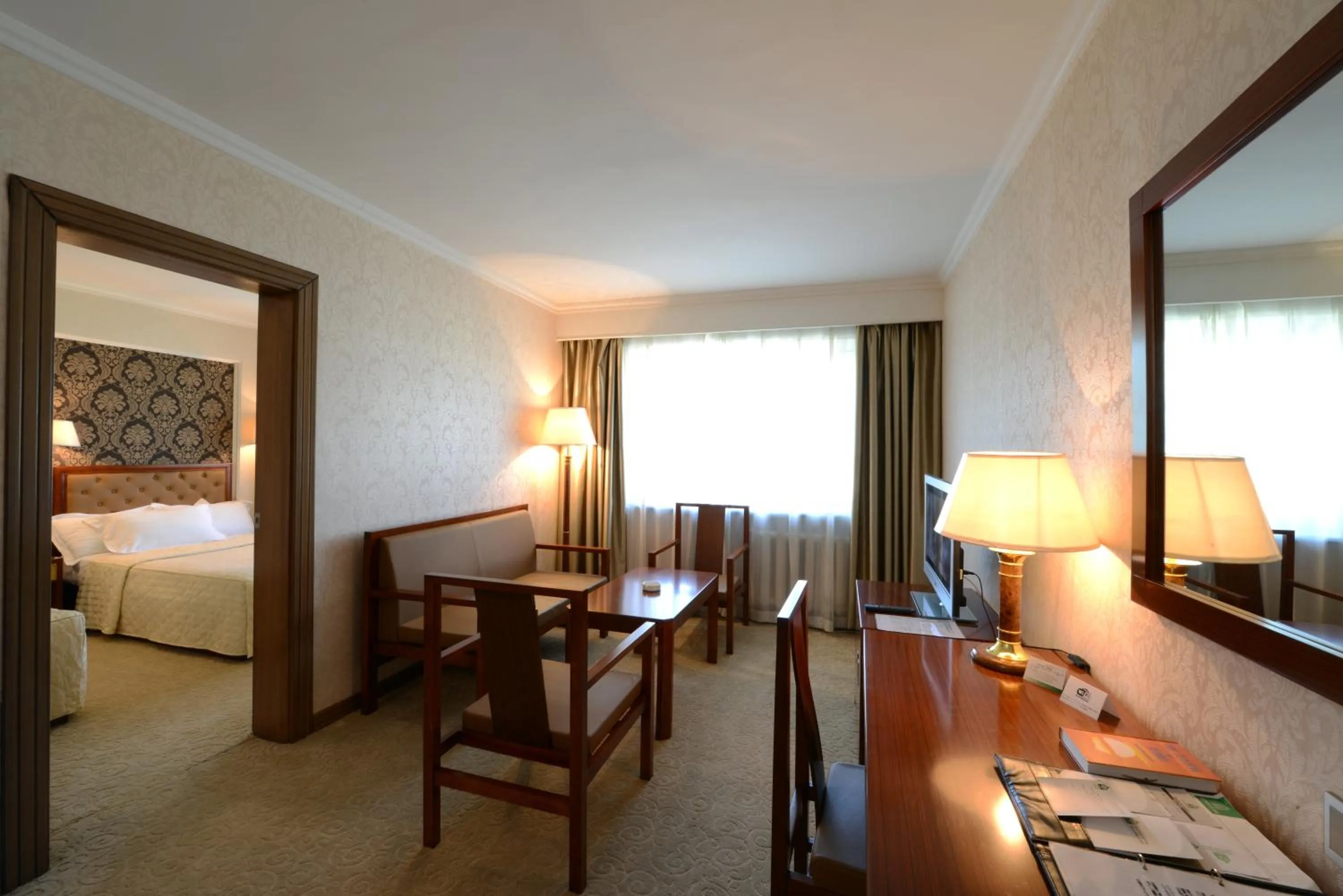 Living room, Bed in Flower Hotel Ulaanbaatar