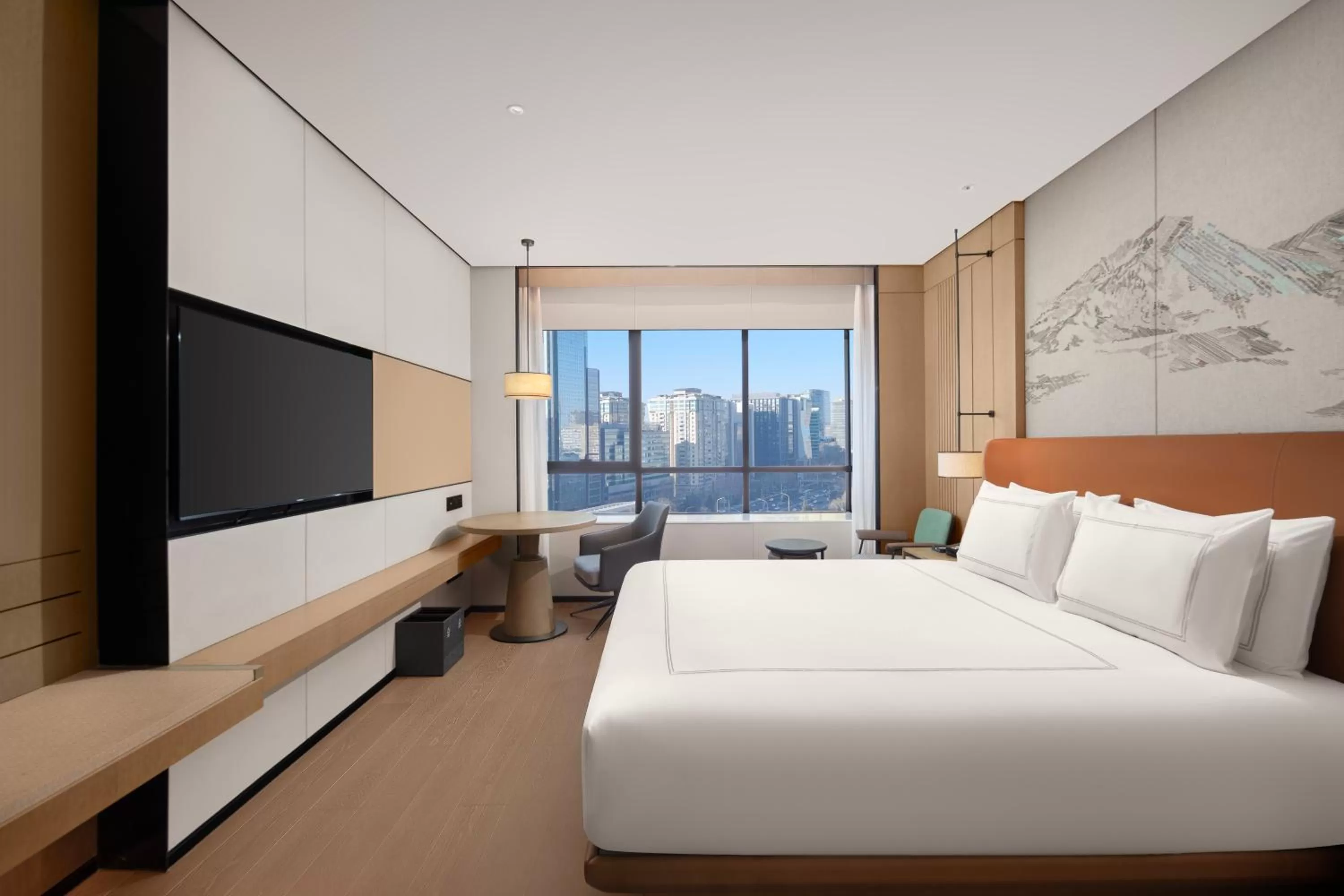 Photo of the whole room, Bed in Swissotel Beijing Hong Kong Macau Center