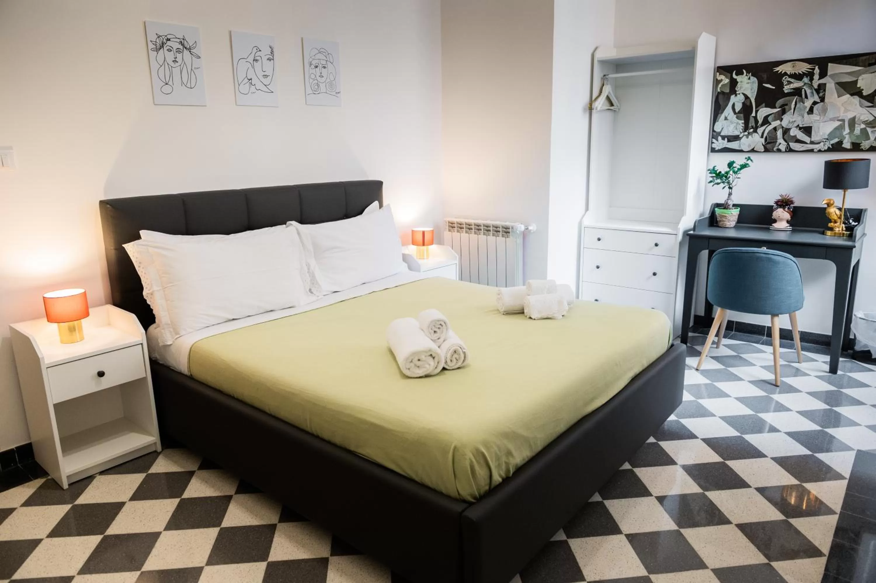 Bedroom, Bed in AUSA suites