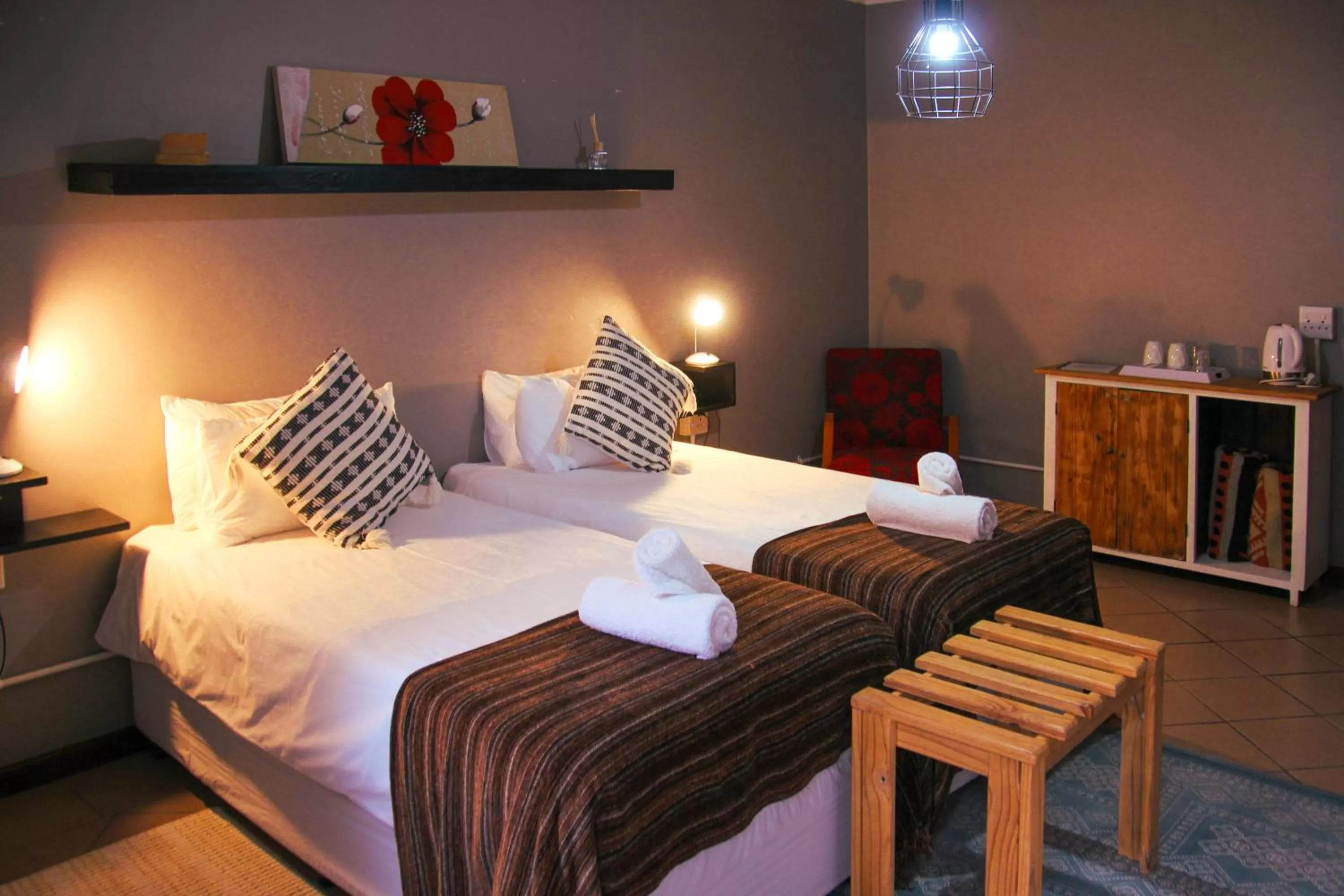 Bed in The Residence at Villa Wiese