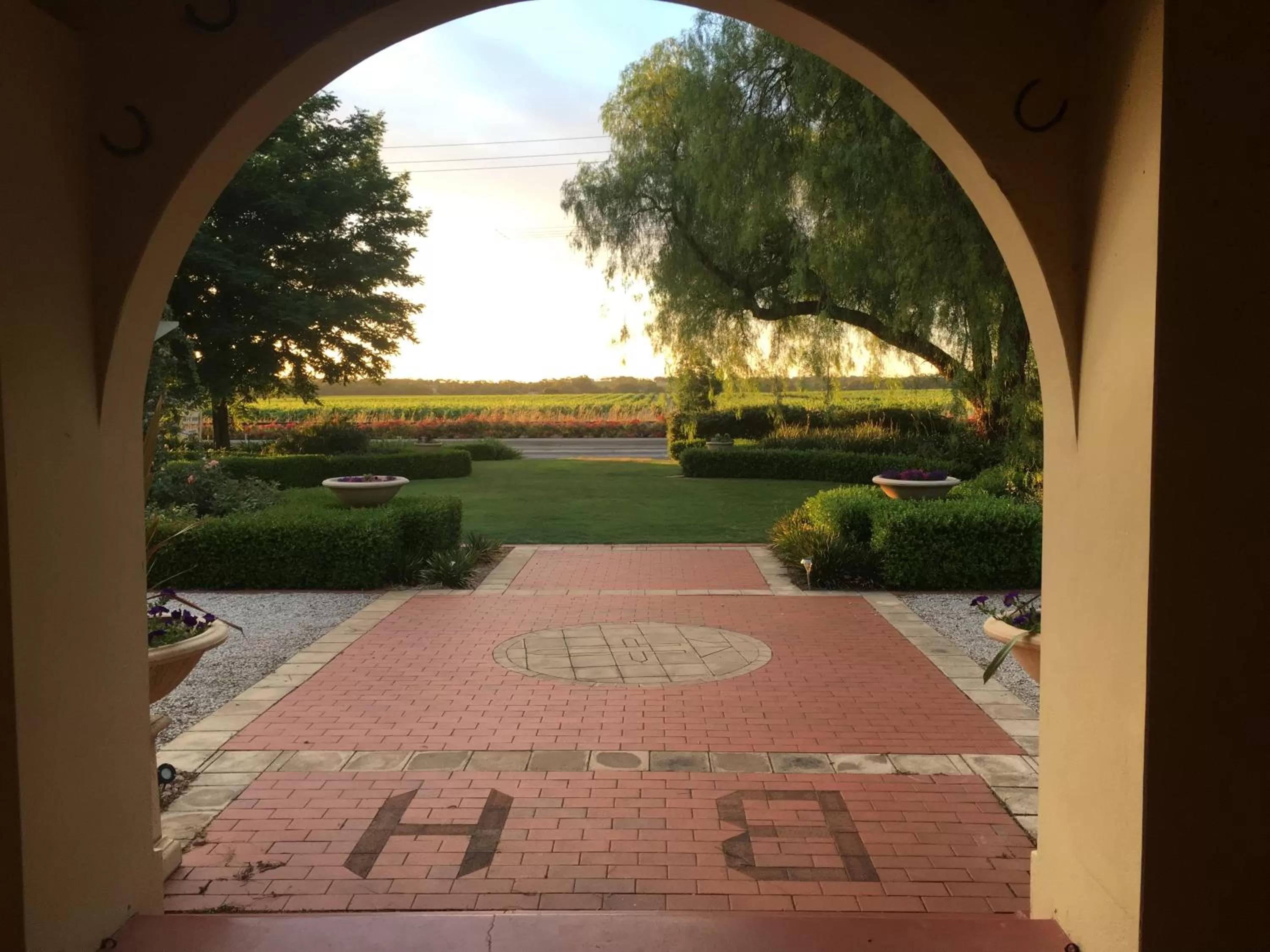 Facade/entrance in Barossa House