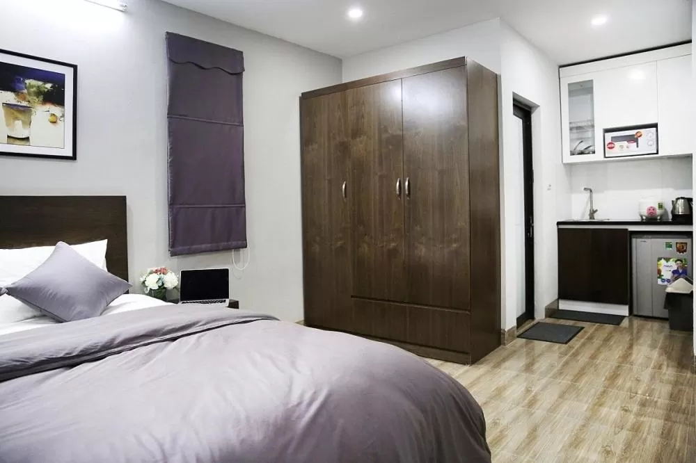 Bed in V House 6 Serviced Apartment