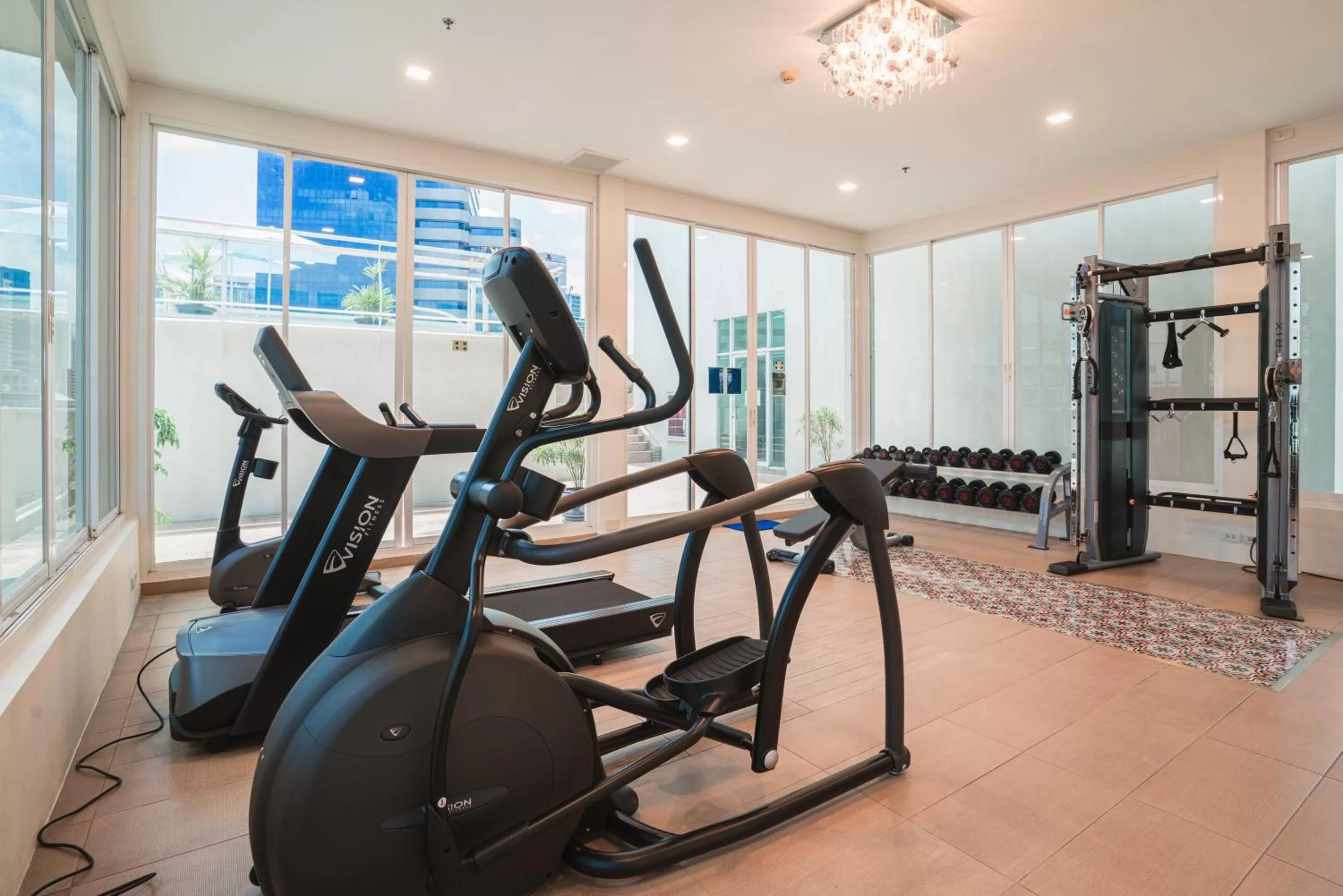 Fitness centre/facilities in The Bless Hotel and Residence
