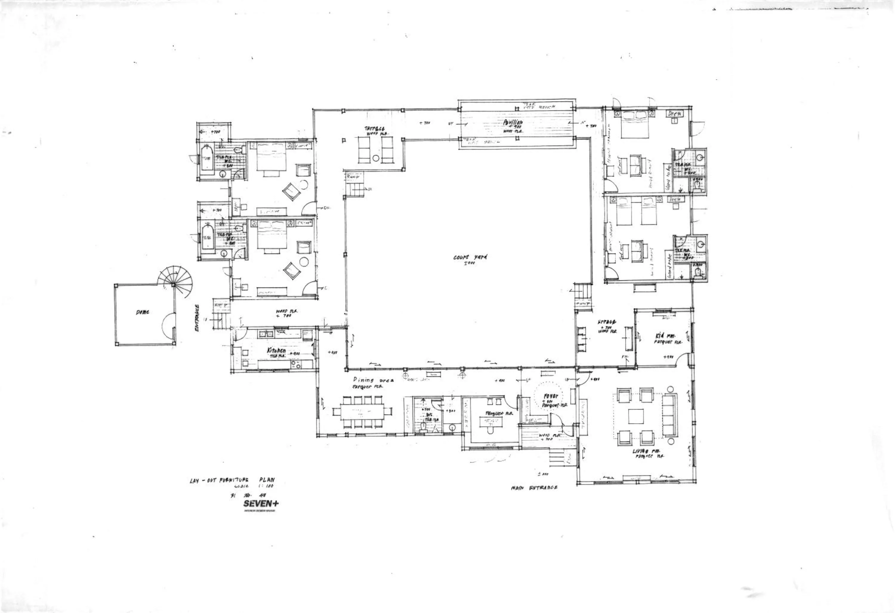 Floor plan in Teakwood villa