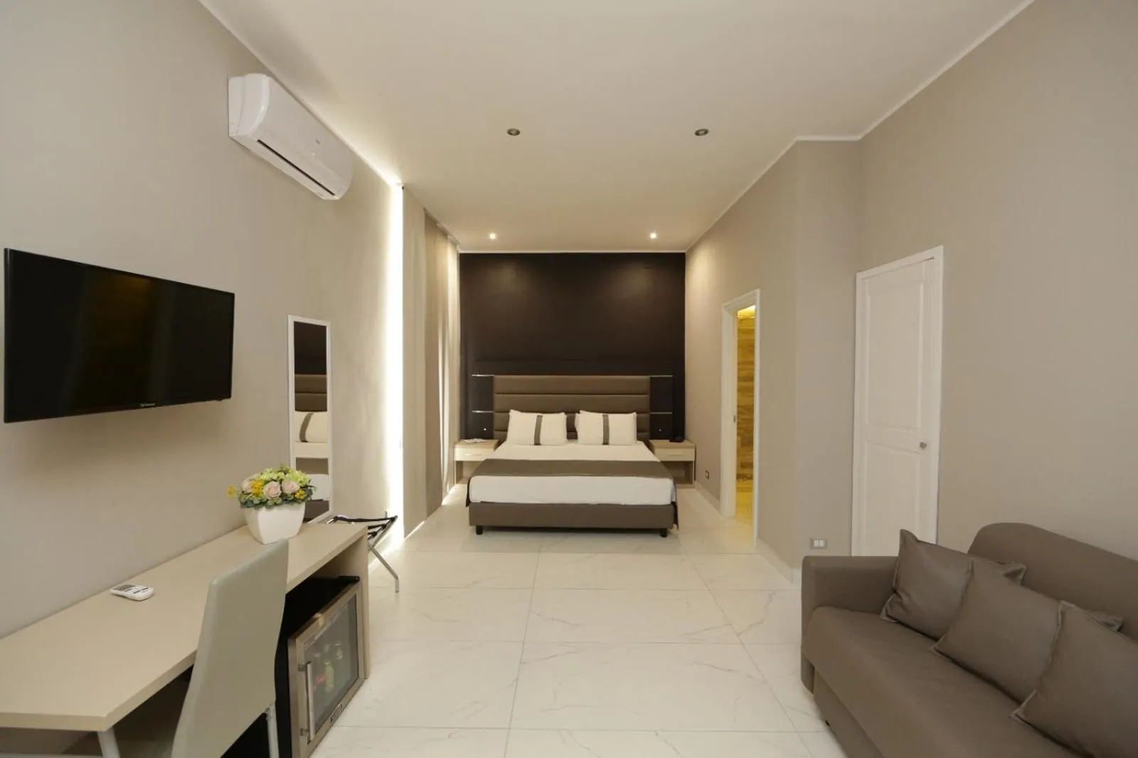 Bed in Hotel Vergilius Billia