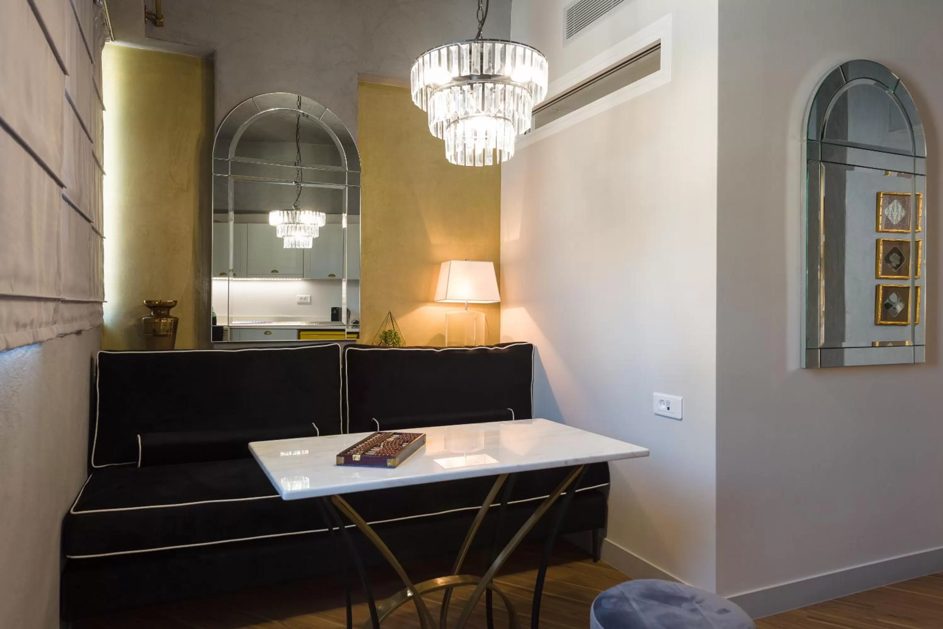 Seating area in Downtown Athens Lofts - The Acropolis Observatory