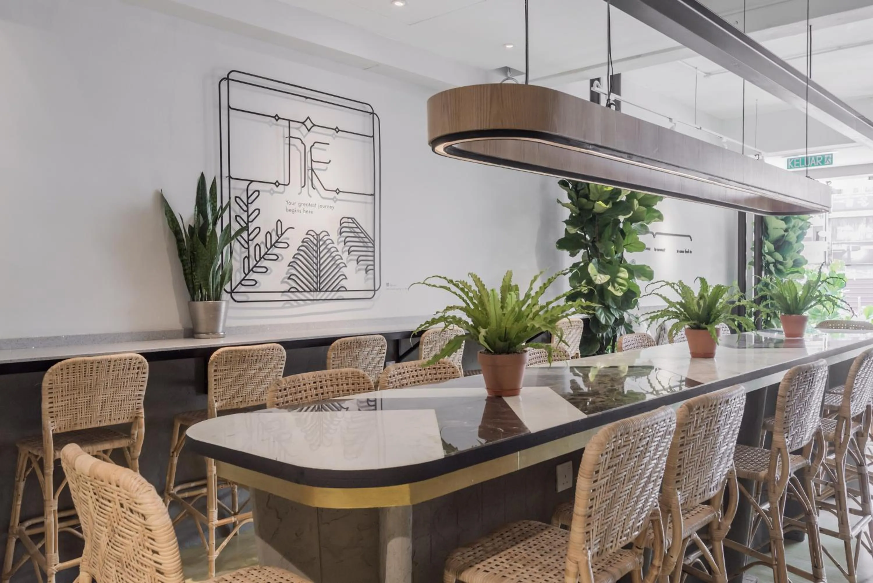 Dining area in Bunk & Bilik Hotel Jalan Ipoh