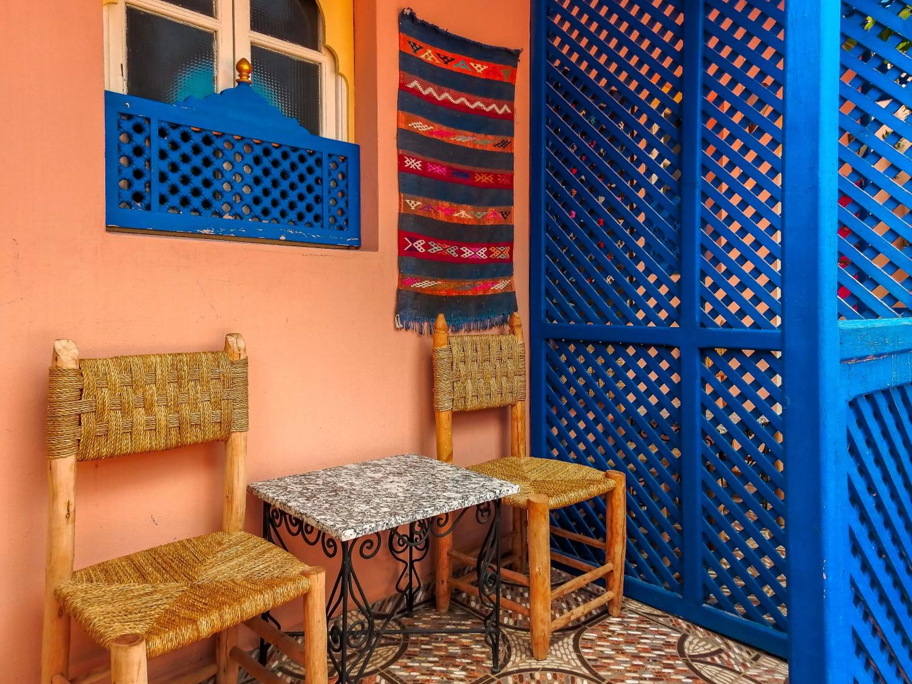 Patio in Le Bleu House