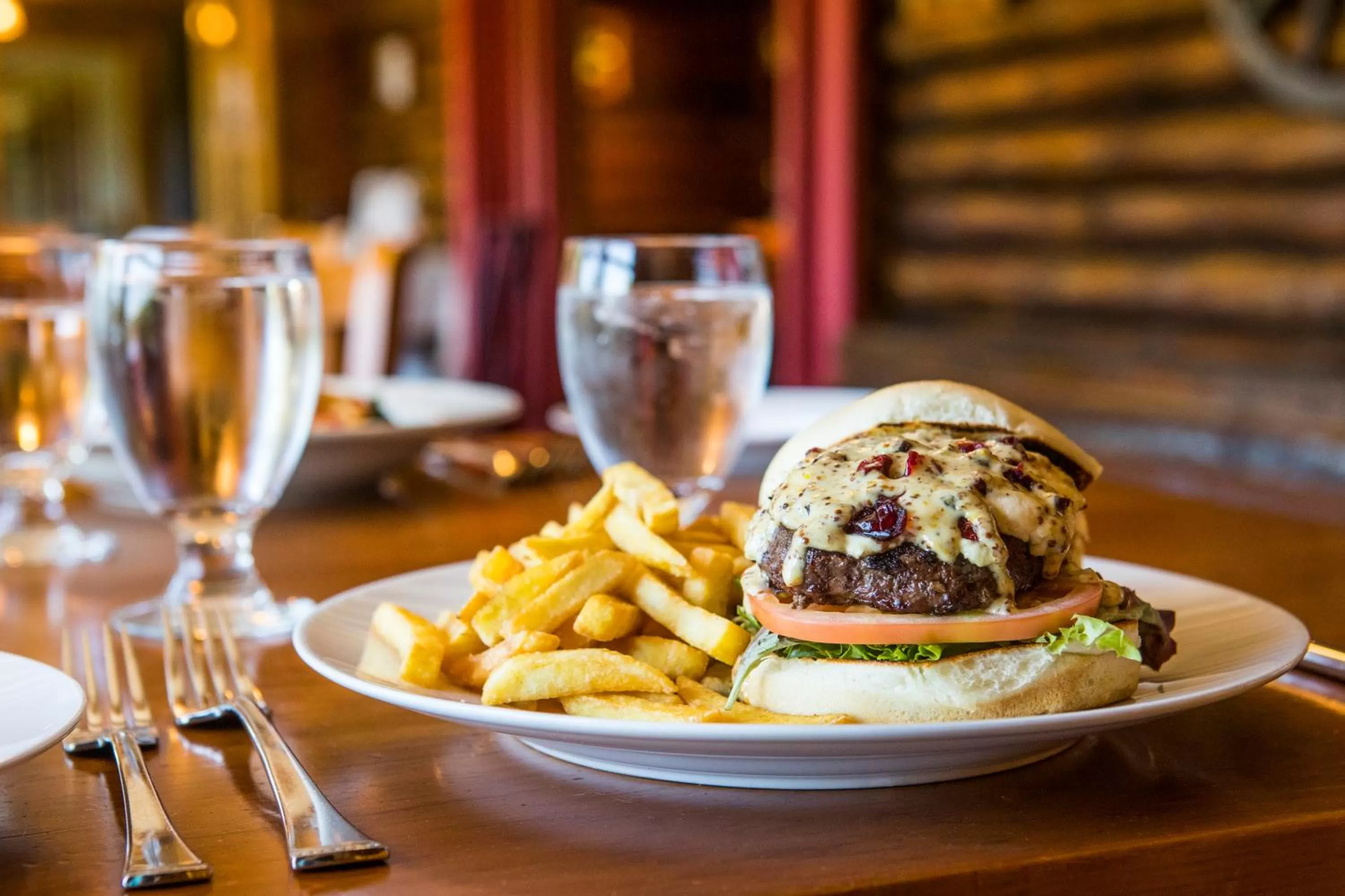 Food close-up in Garnet Hill Lodge