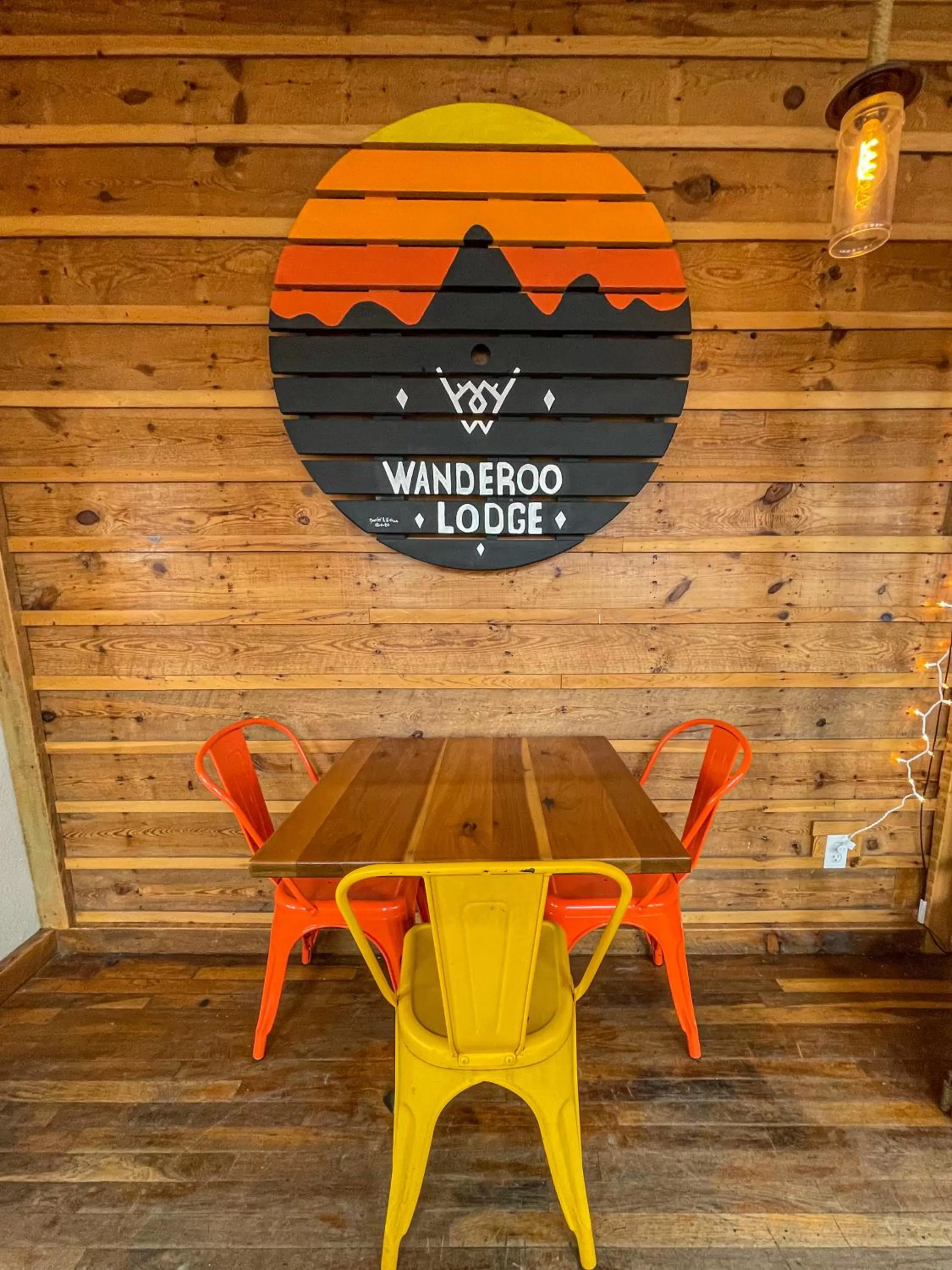 Seating area in The Wanderoo Lodge