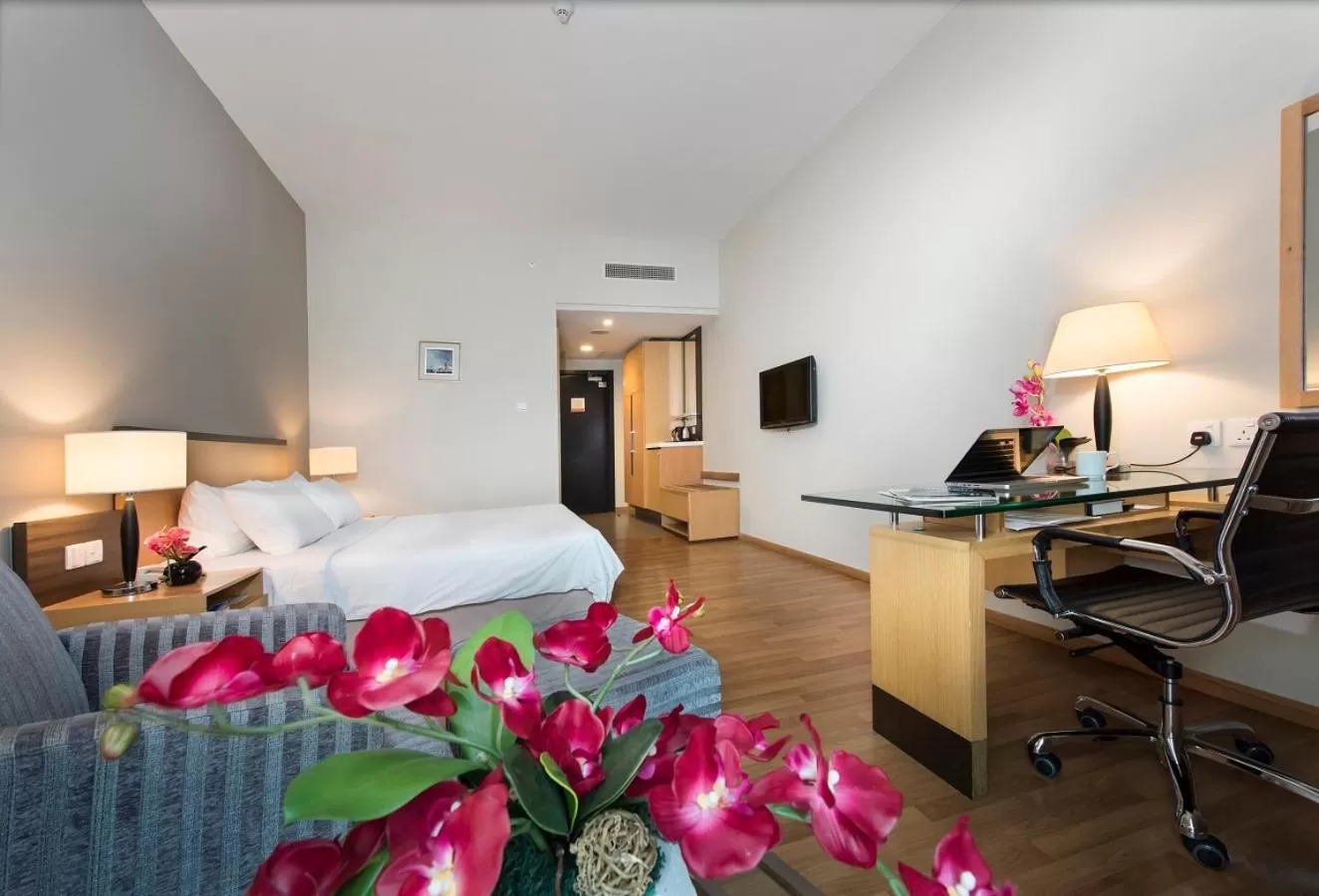 Bedroom, Bed in Kingwood Hotel Sibu